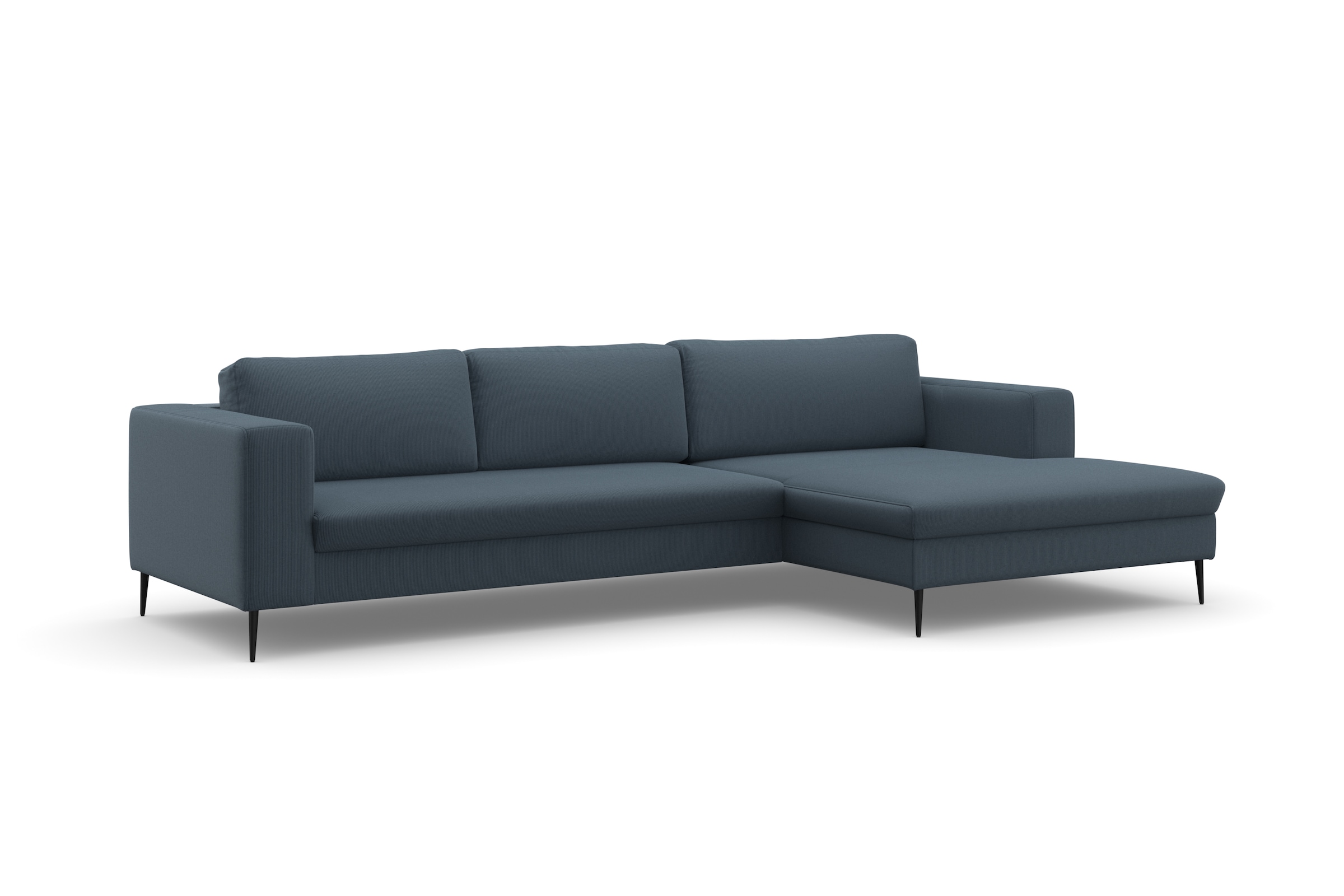 DOMO collection Ecksofa »Modica, zeitlos und elegant, L-Form«, moderne Optik mit extrabreiter Recamiere, auch in Cord