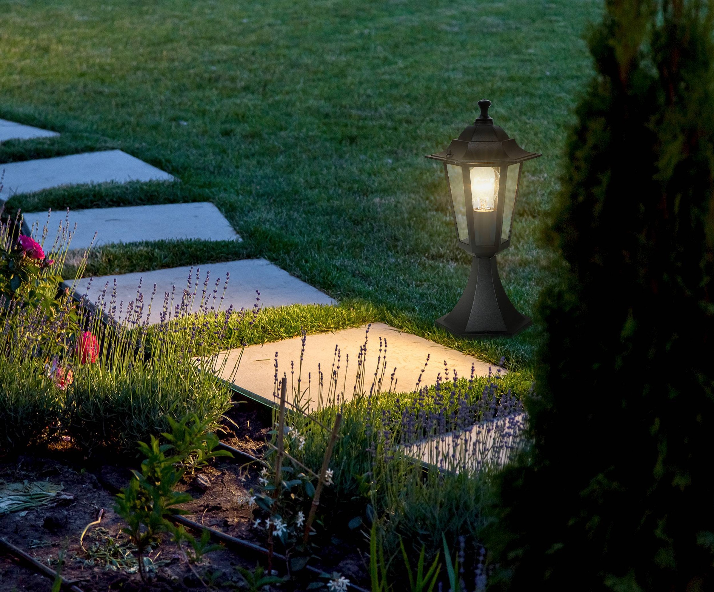 EGLO Sockelleuchte "LATERNA 4 Sockellampe, H38,5 x Ø19,5 cm, Beleuchtung fü günstig online kaufen