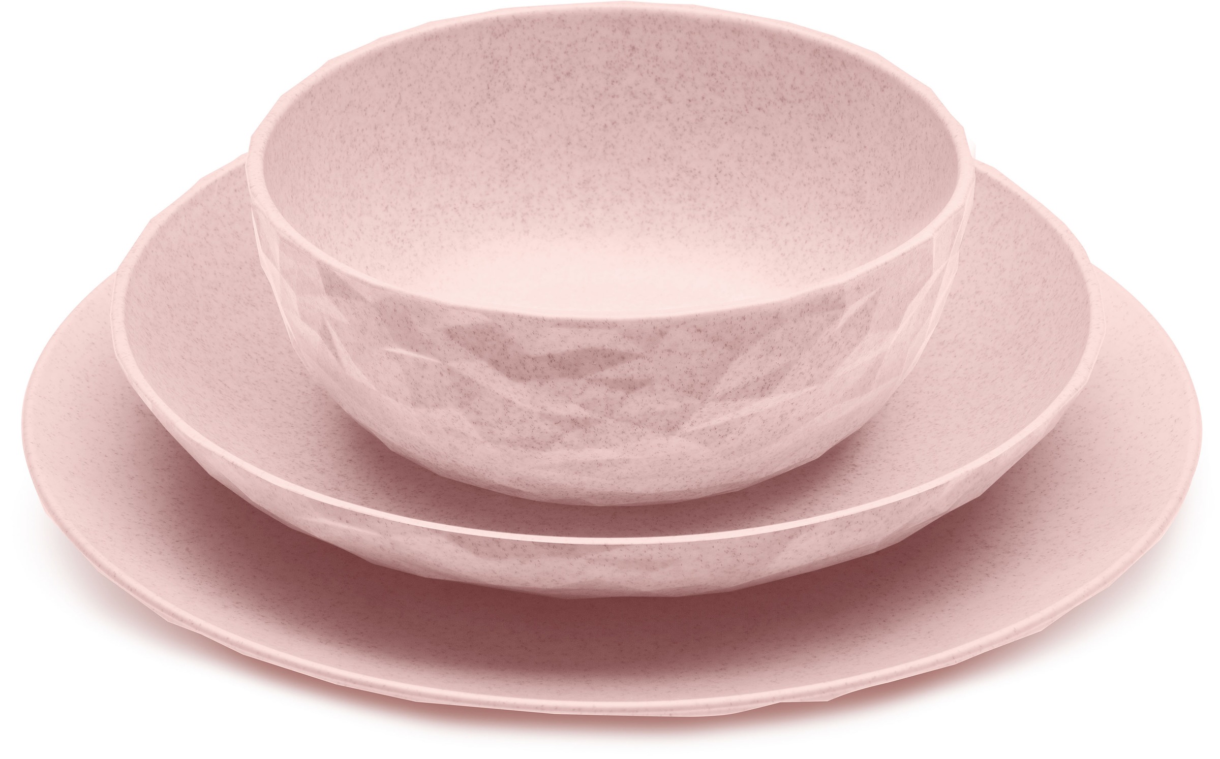 KOZIOL Speiseteller »CLUB PLATE«, (Set, 4 St.), recycelbar, CO2 neutrale Produktion, Kunststoff, Ø 26 cm