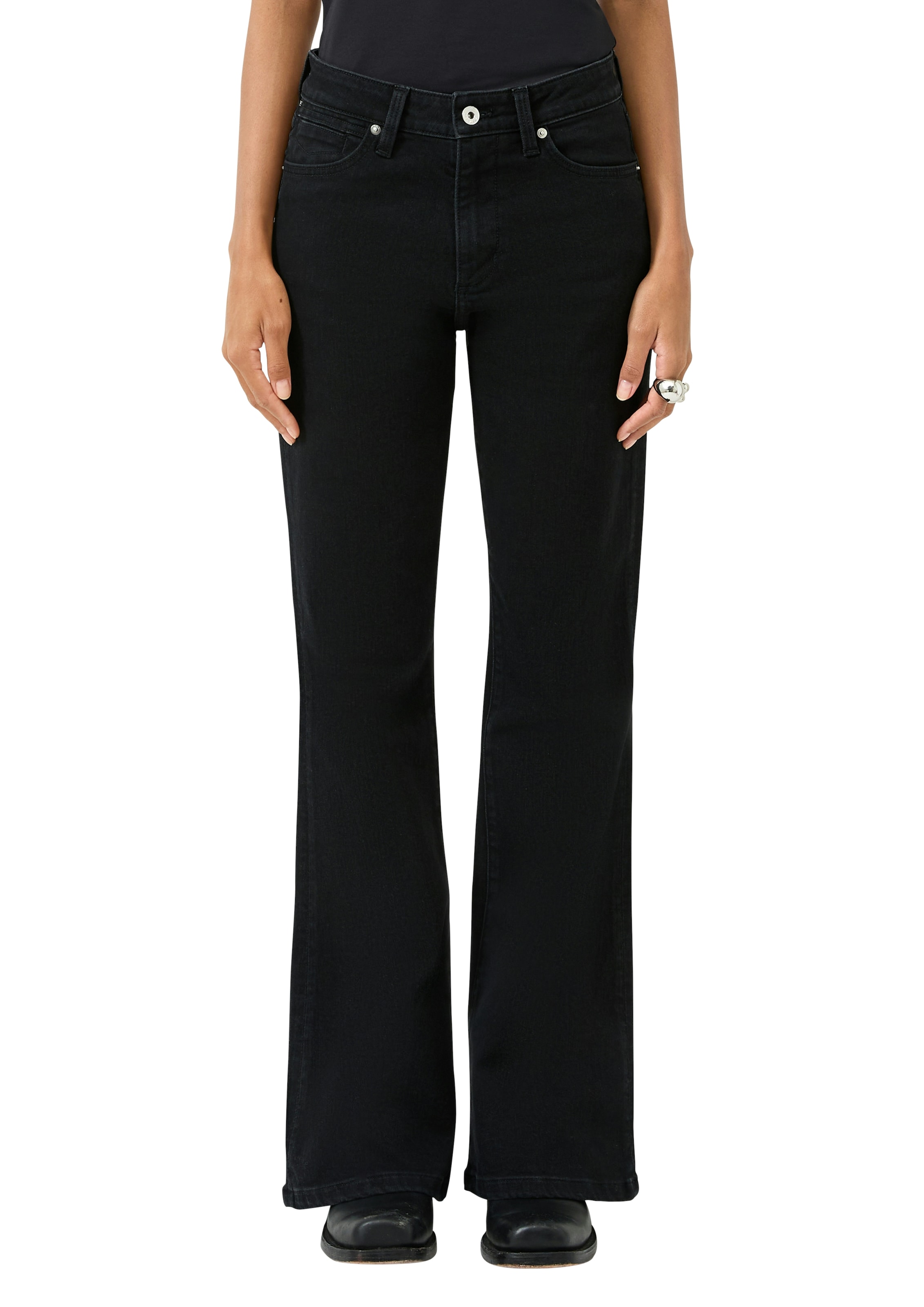 QS 5-Pocket-Jeans mit Schlag und Stretch