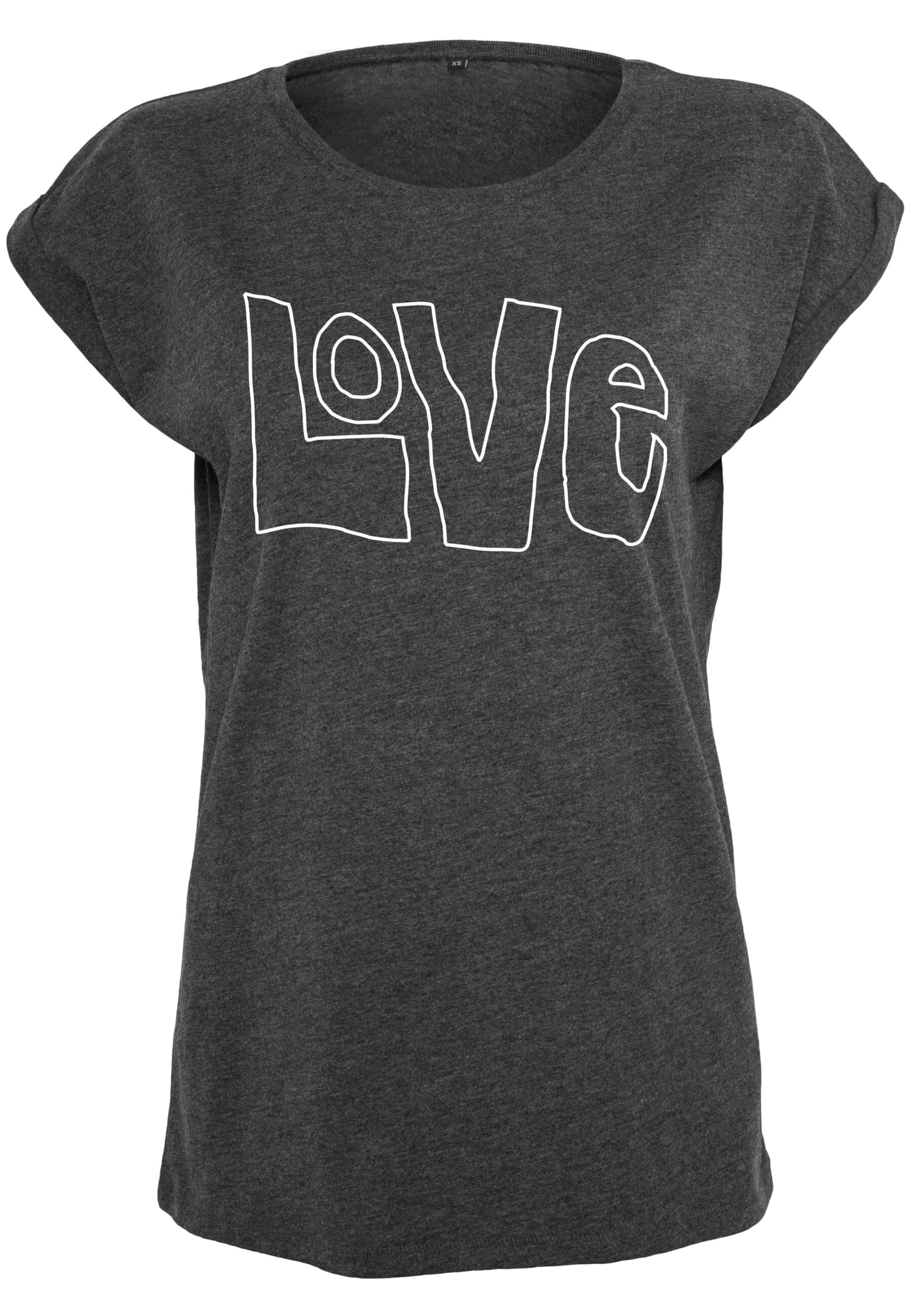 MisterTee T-Shirt "MisterTee Damen Ladies Love Tee" 1 Stk. tlg. günstig online kaufen