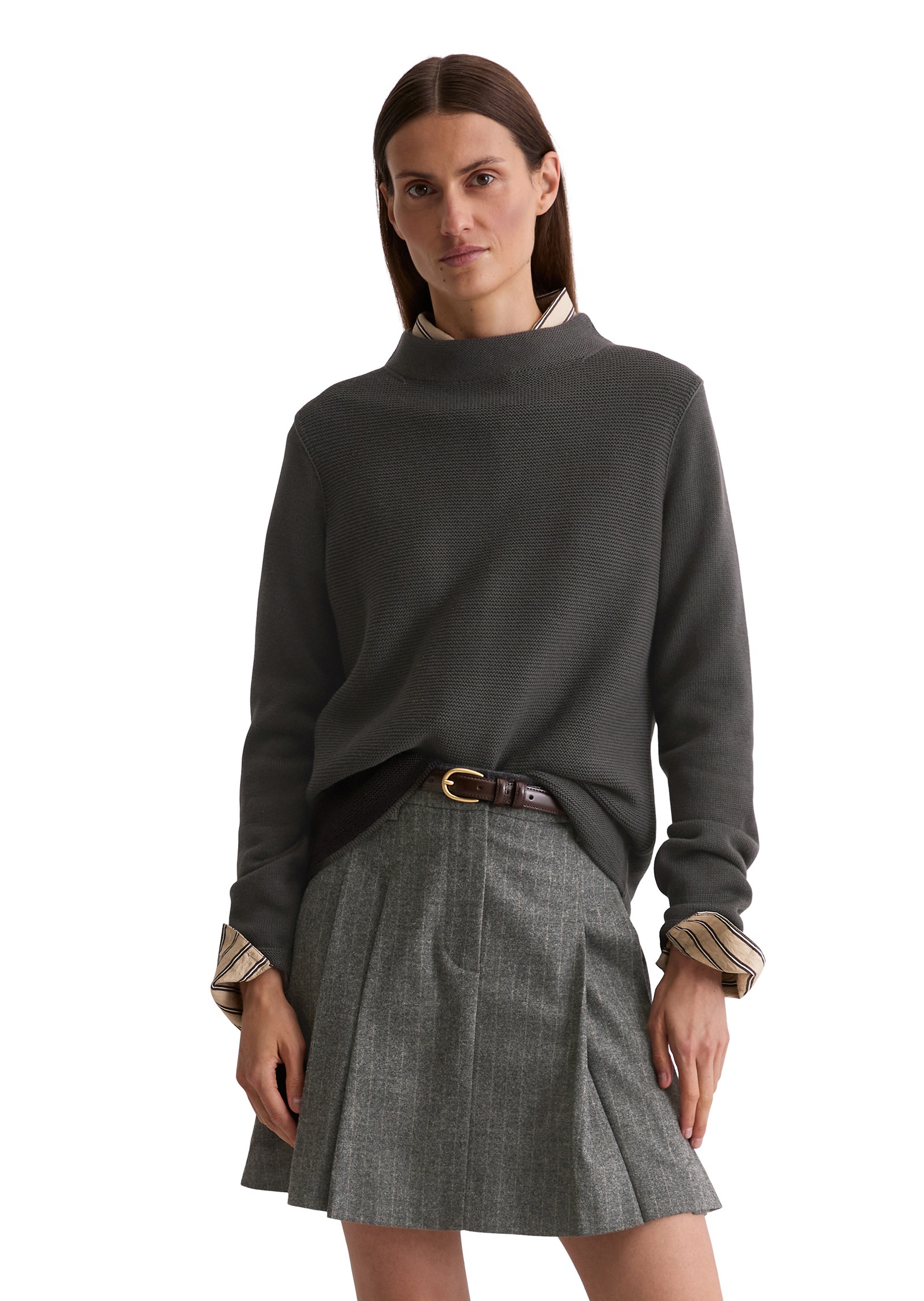 Marc OPolo Stehkragenpullover "aus Organic Cotton" günstig online kaufen