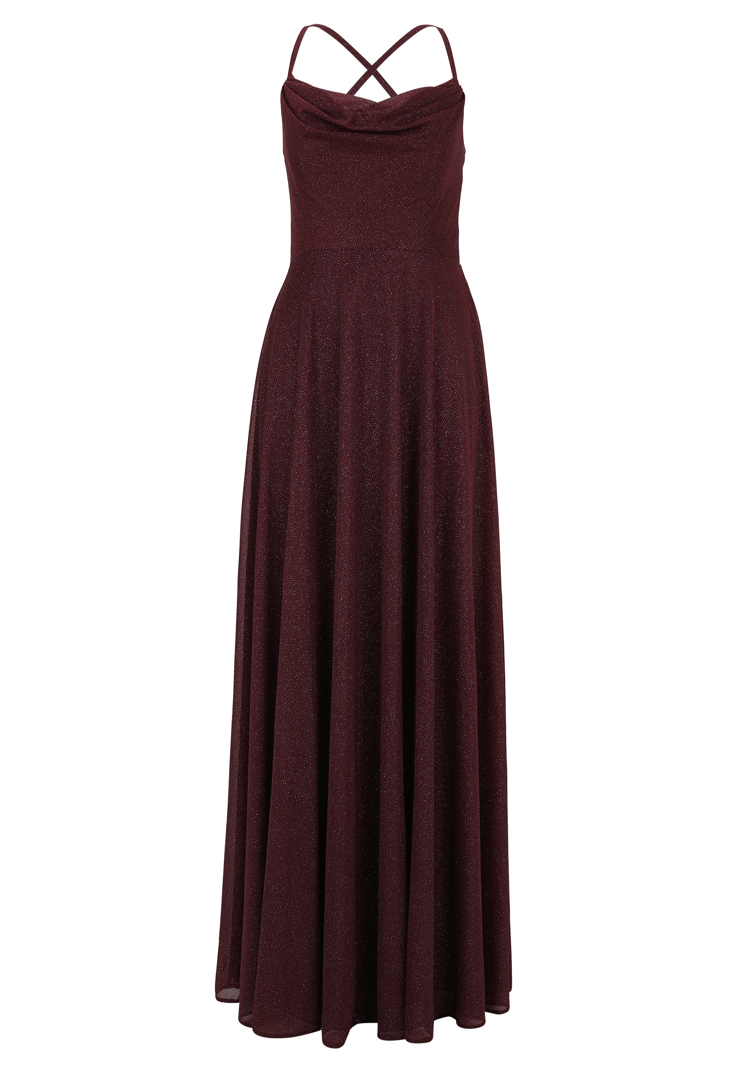 Vera Mont Abendkleid »Vera Mont Damen Abendkleid mit Wasserfallausschnitt«, Glitzer