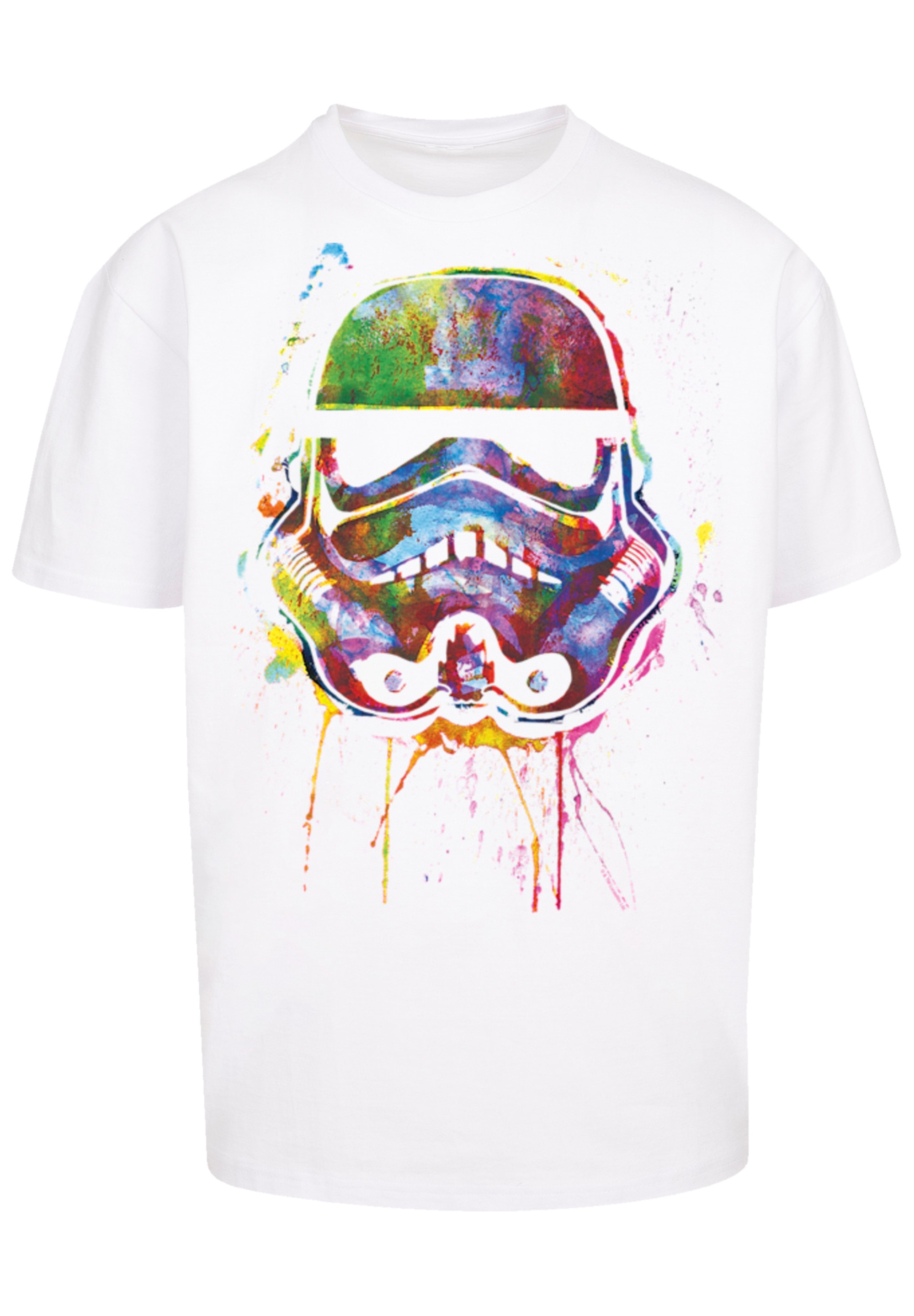 F4NT4STIC T-Shirt »PLUS SIZE Stormtrooper Paint Splats«, Print