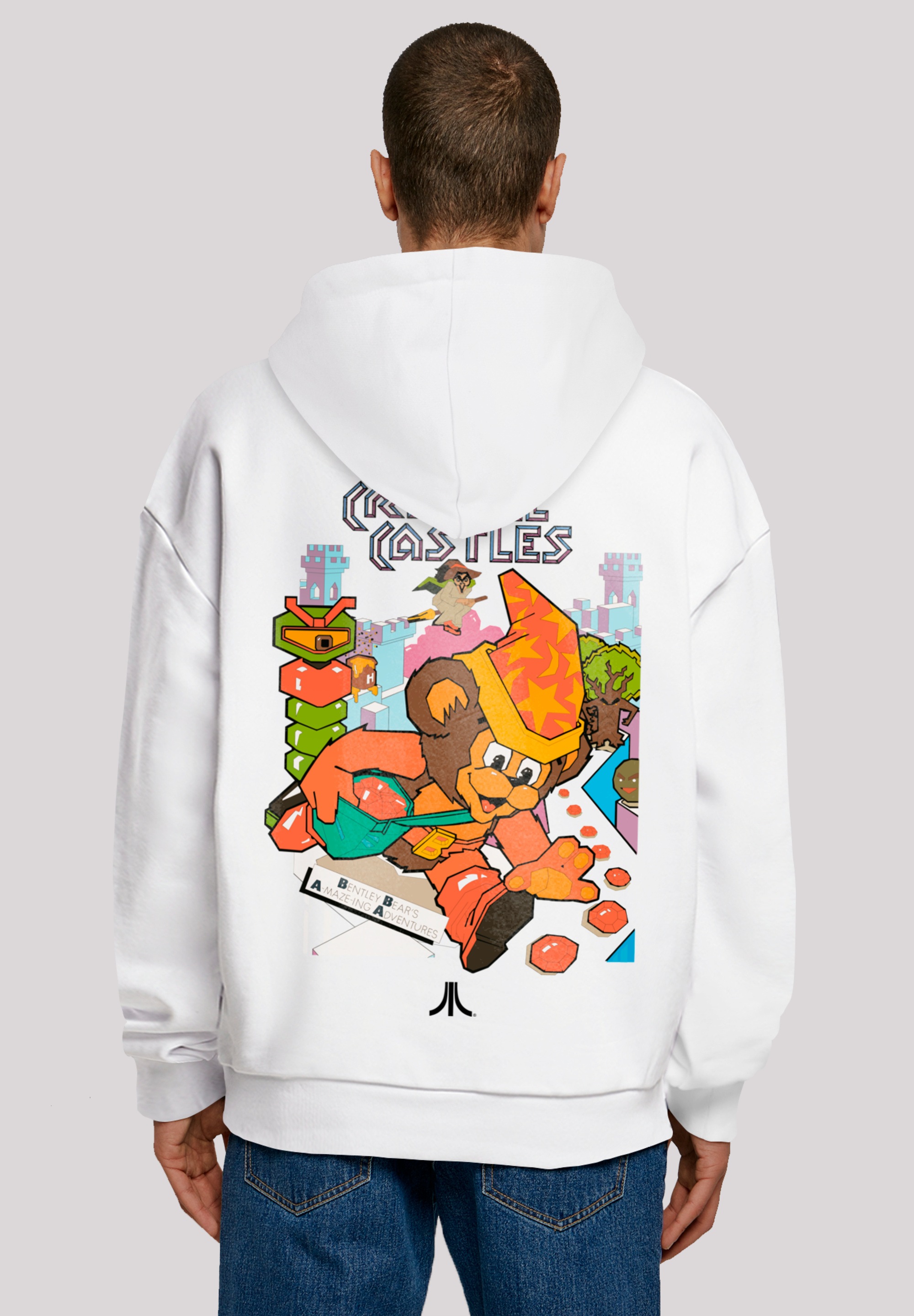 F4NT4STIC Kapuzenpullover »Atari Crystal Castles Retro Gaming«, Premium Qualität