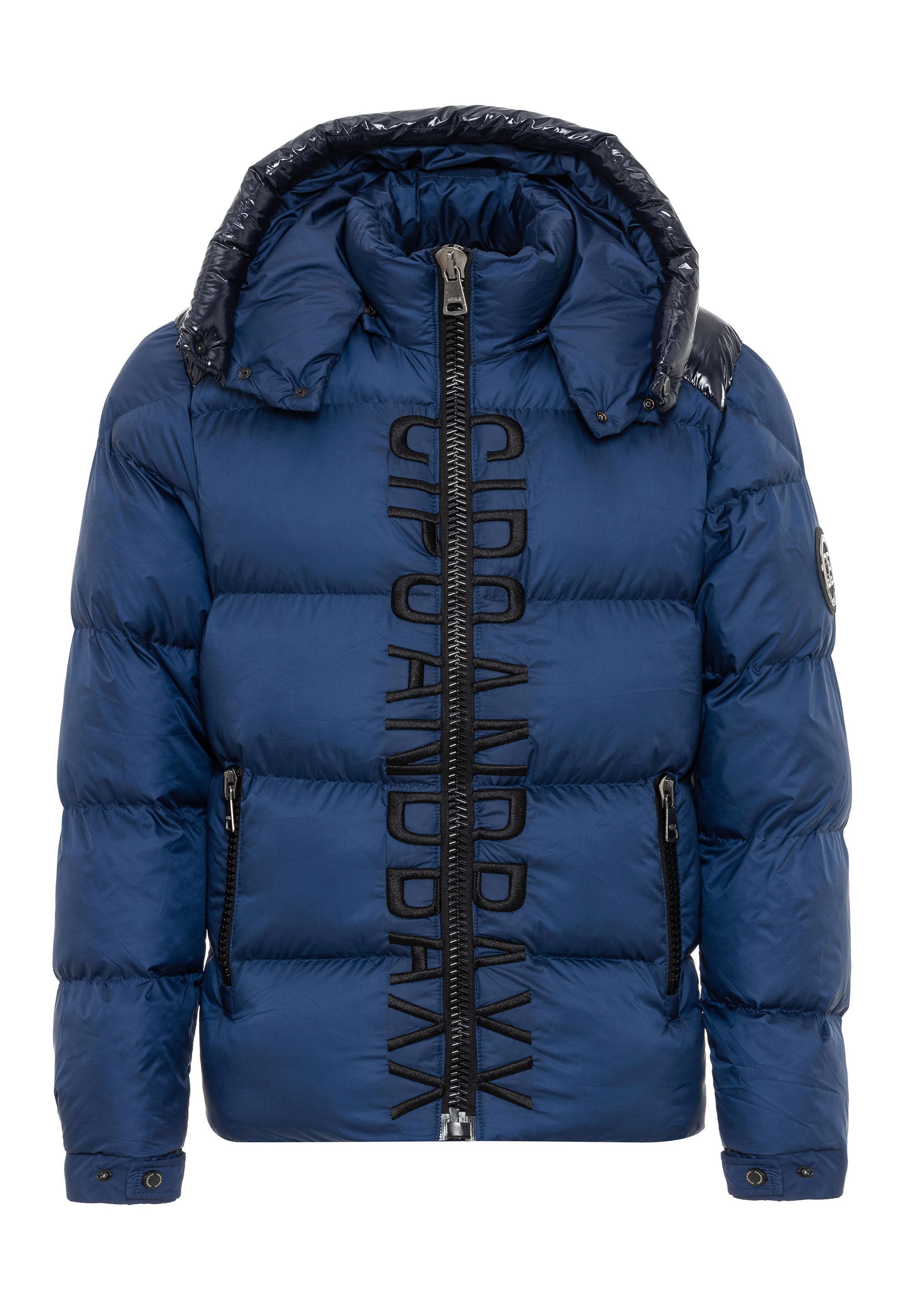 Cipo & Baxx Winterjacke »Winterjacke«, mit Kapuze, mit modischen Schriftzug