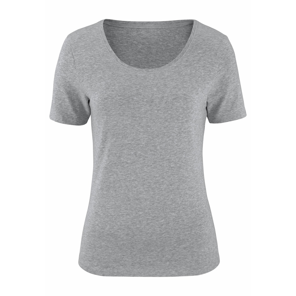 Vivance Kurzarmshirt, (2er-Pack)