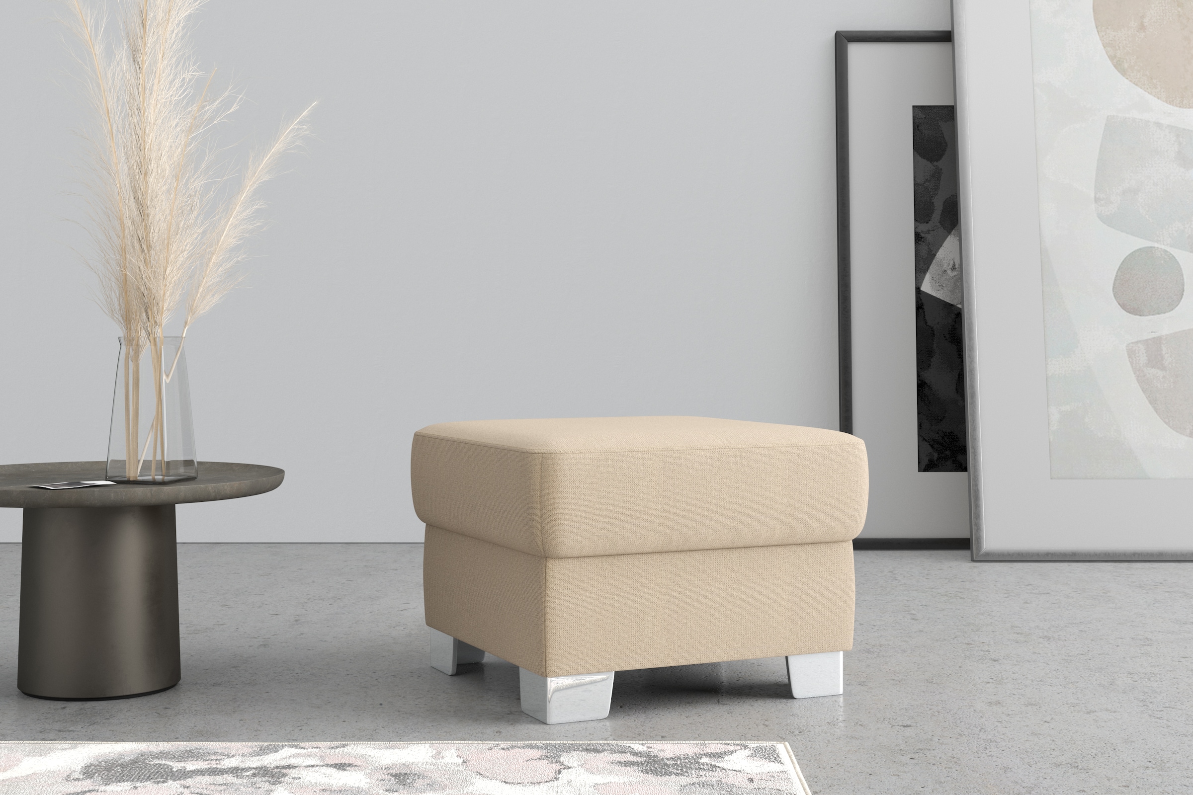 DOMO collection Hocker »Anzio«, wahlweise mit Federkern