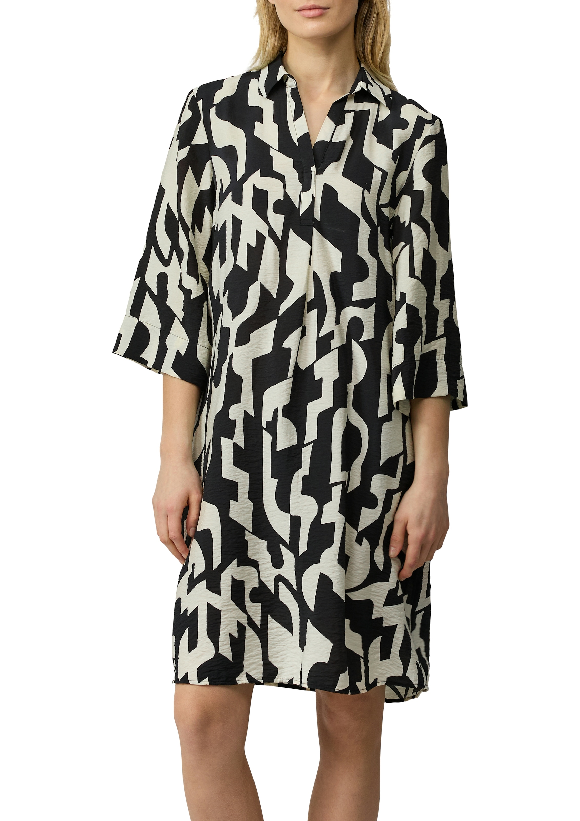 s.Oliver Blusenkleid Eingrifftaschen mit All-Over Print günstig online kaufen