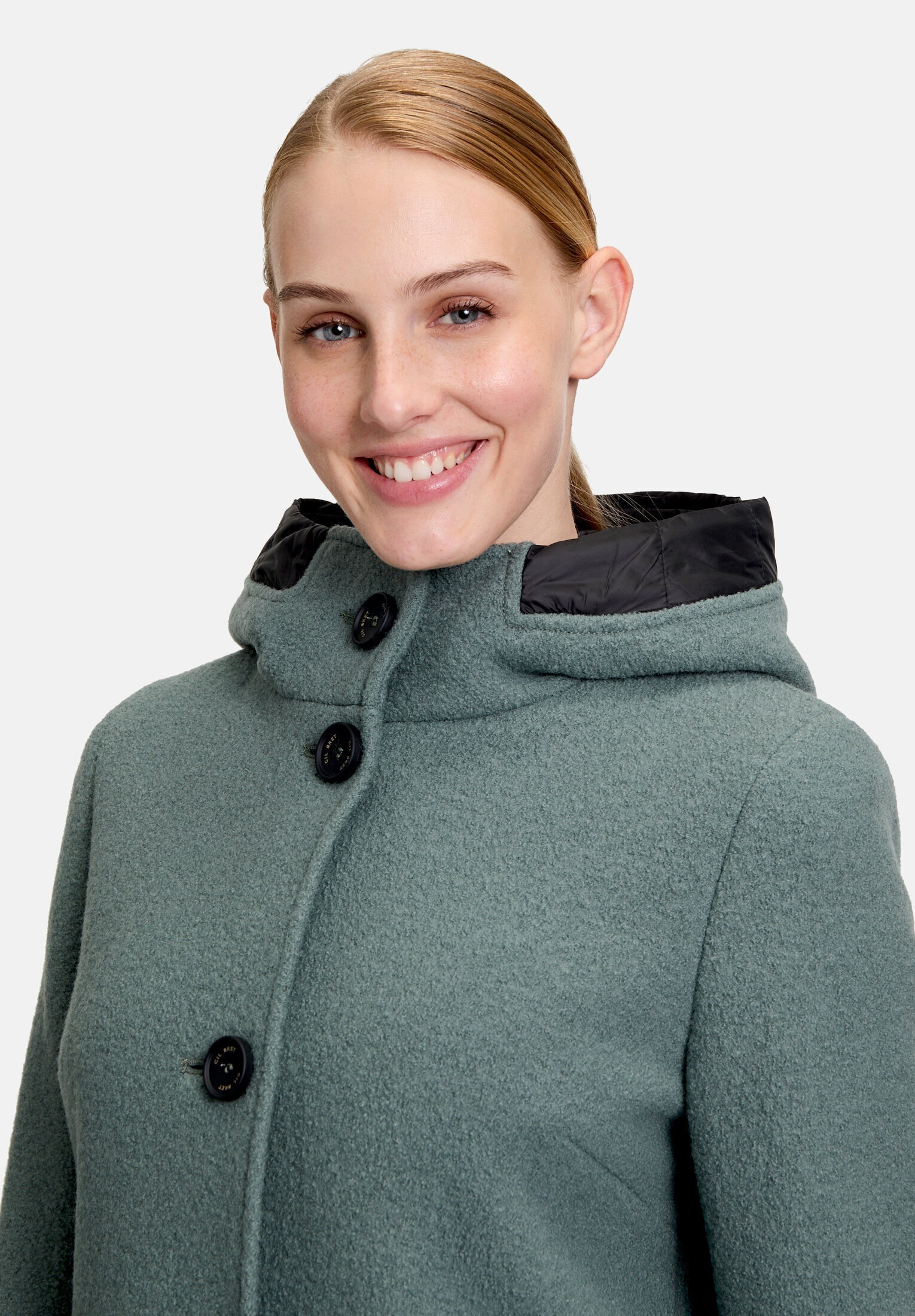 Gil Bret Wolljacke »Damen mit Kapuze« mit Kapuze