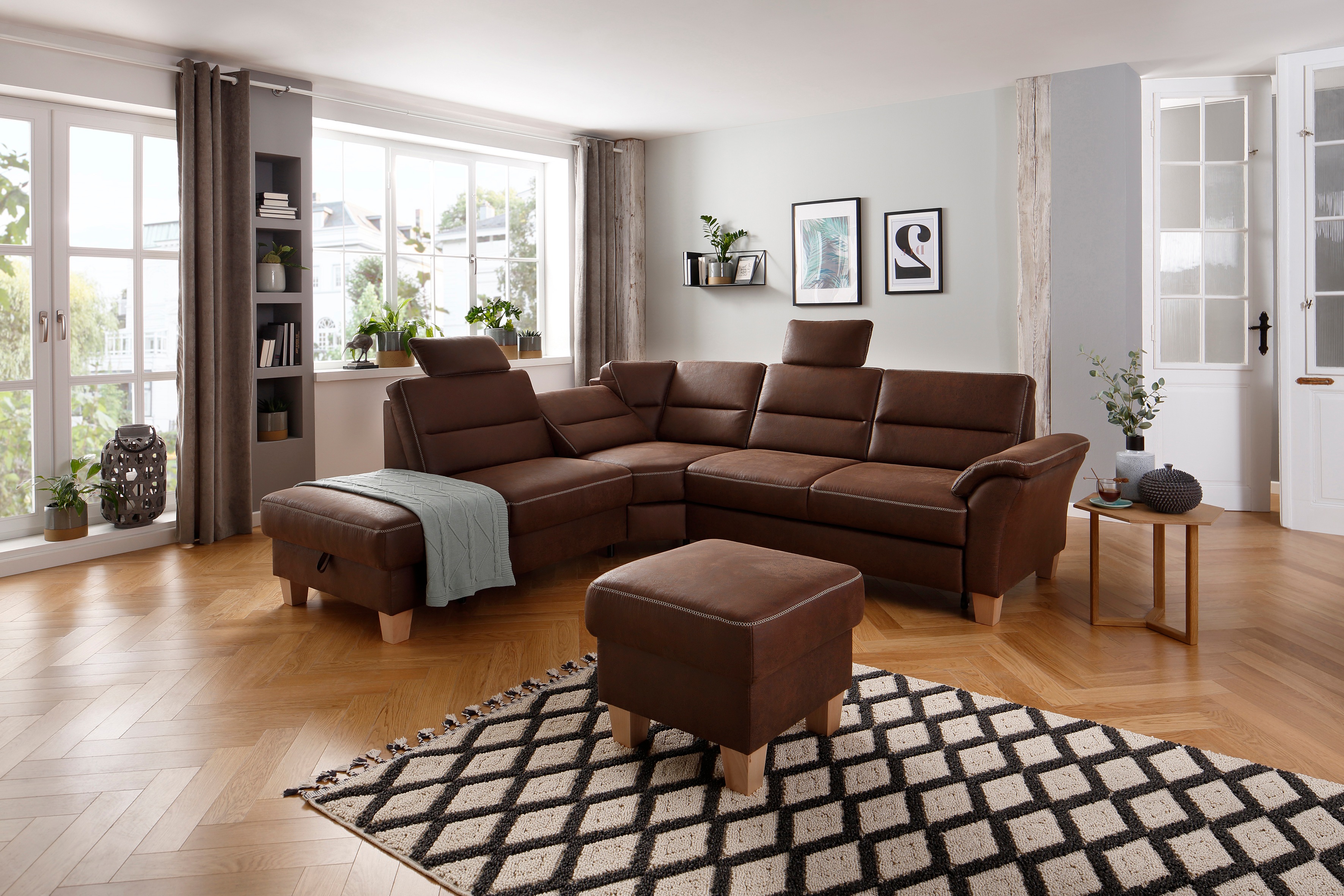 OTTO home Ecksofa "Soleo L-Form" komfortable Trapezecke mit Relaxfunktion, optional Schlaffunktion
