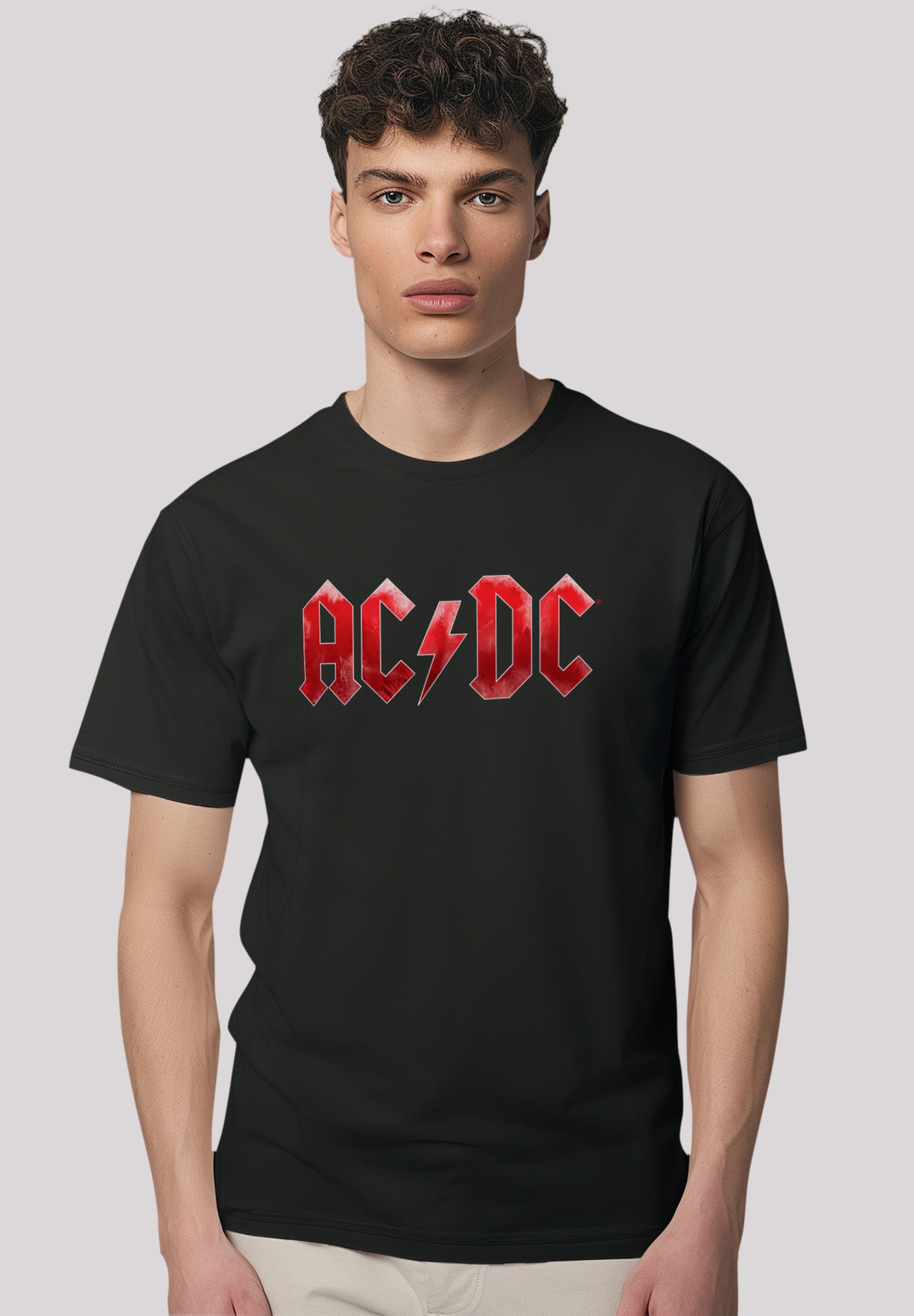 F4NT4STIC T-Shirt "AC/DC Rock Musik Band Red Ice Logo", Premium Qualität günstig online kaufen