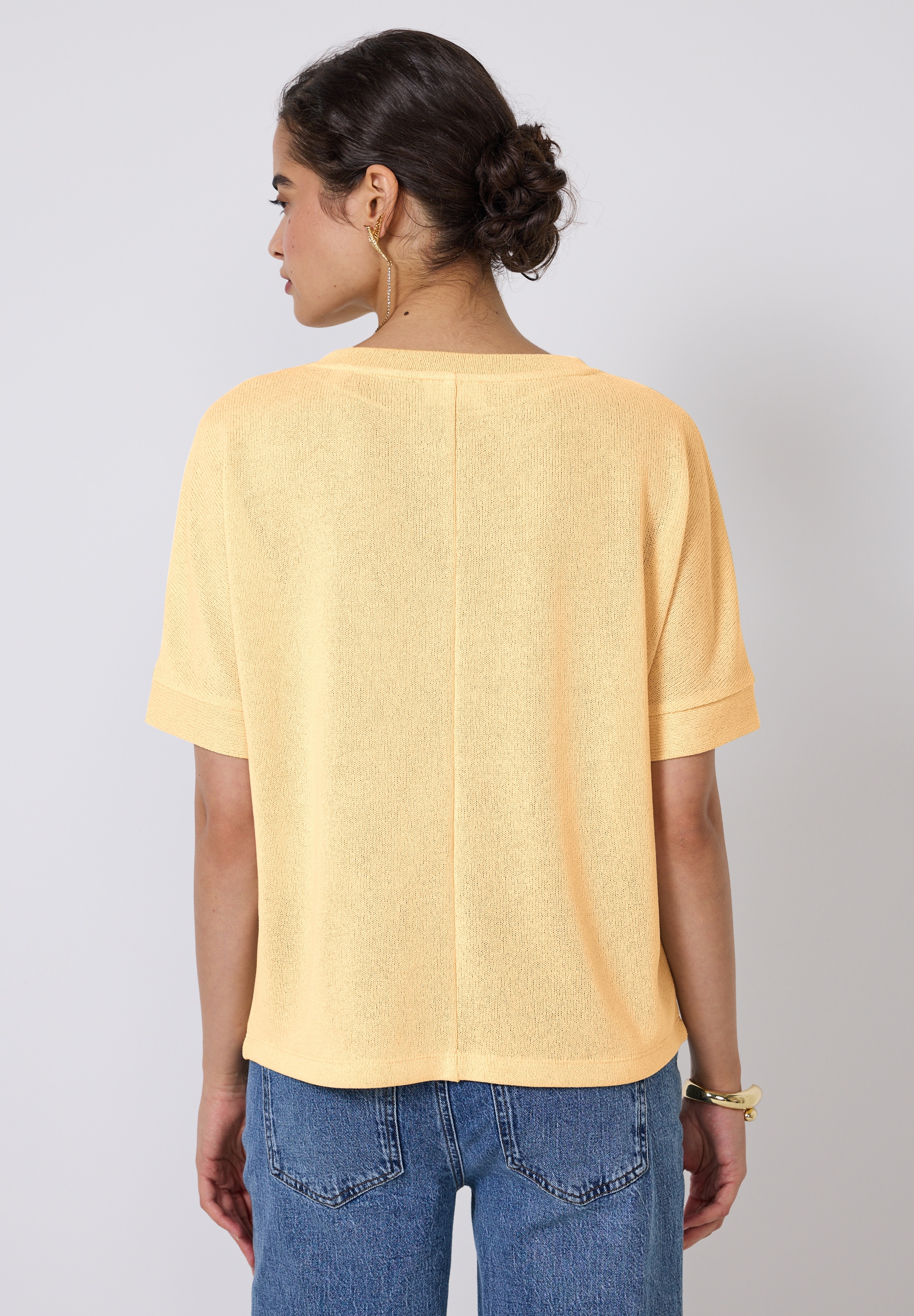 STREET ONE STUDIO T-Shirt, mit U-Boot-Ausschnitt