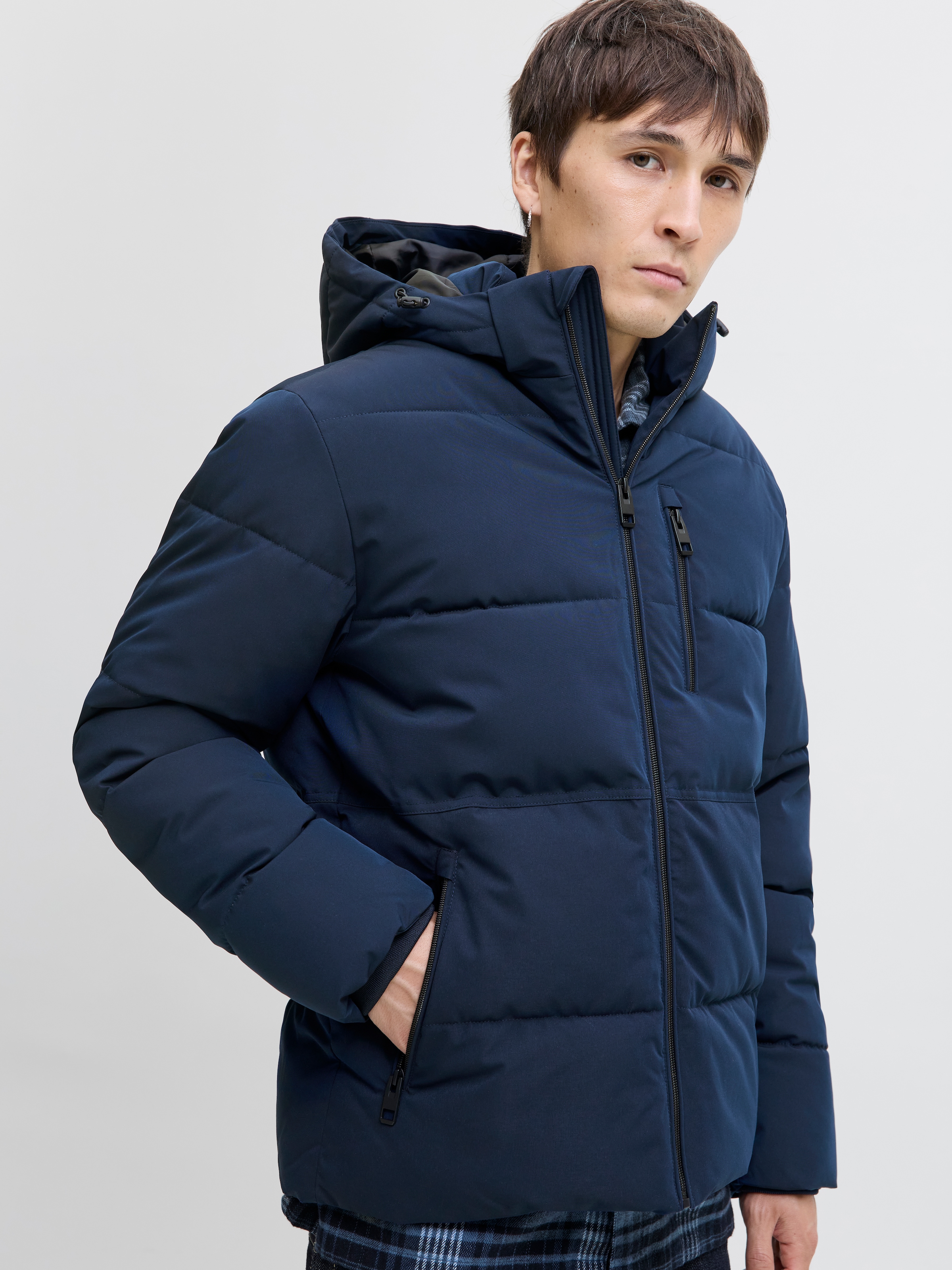 Jack & Jones Steppjacke »JJEOWEN PUFFER SN«, mit Kapuze