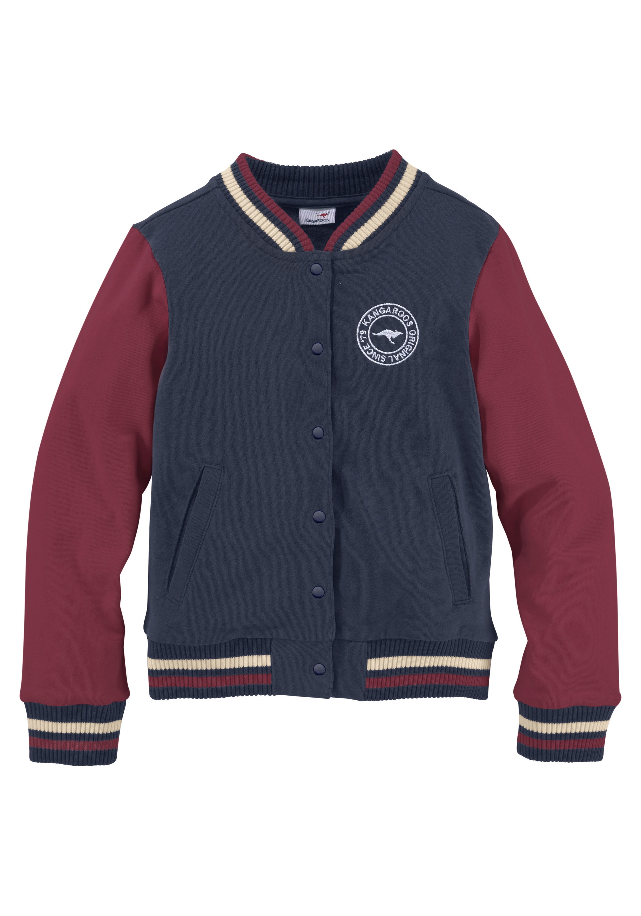KangaROOS Sweatjacke »College-Jacke«, mit Kragen