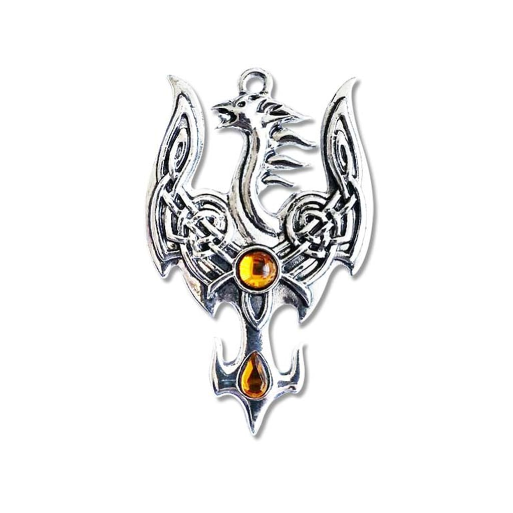 Adelia´s Amulett »Anhänger Mythische Kelten Talisman«, Avalonischer Phoenix - Für erfolgreiche Übergänge