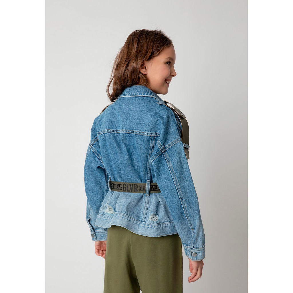 Gulliver Jeansjacke, mit Gürtel