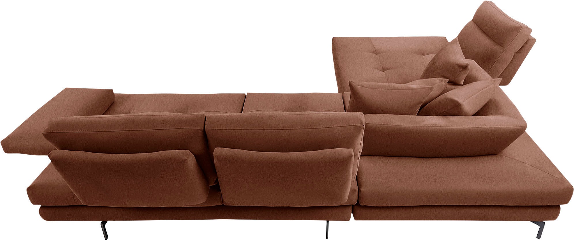 CALIA ITALIA Toby Wing Ecksofa Cognac 288x232cm 3
