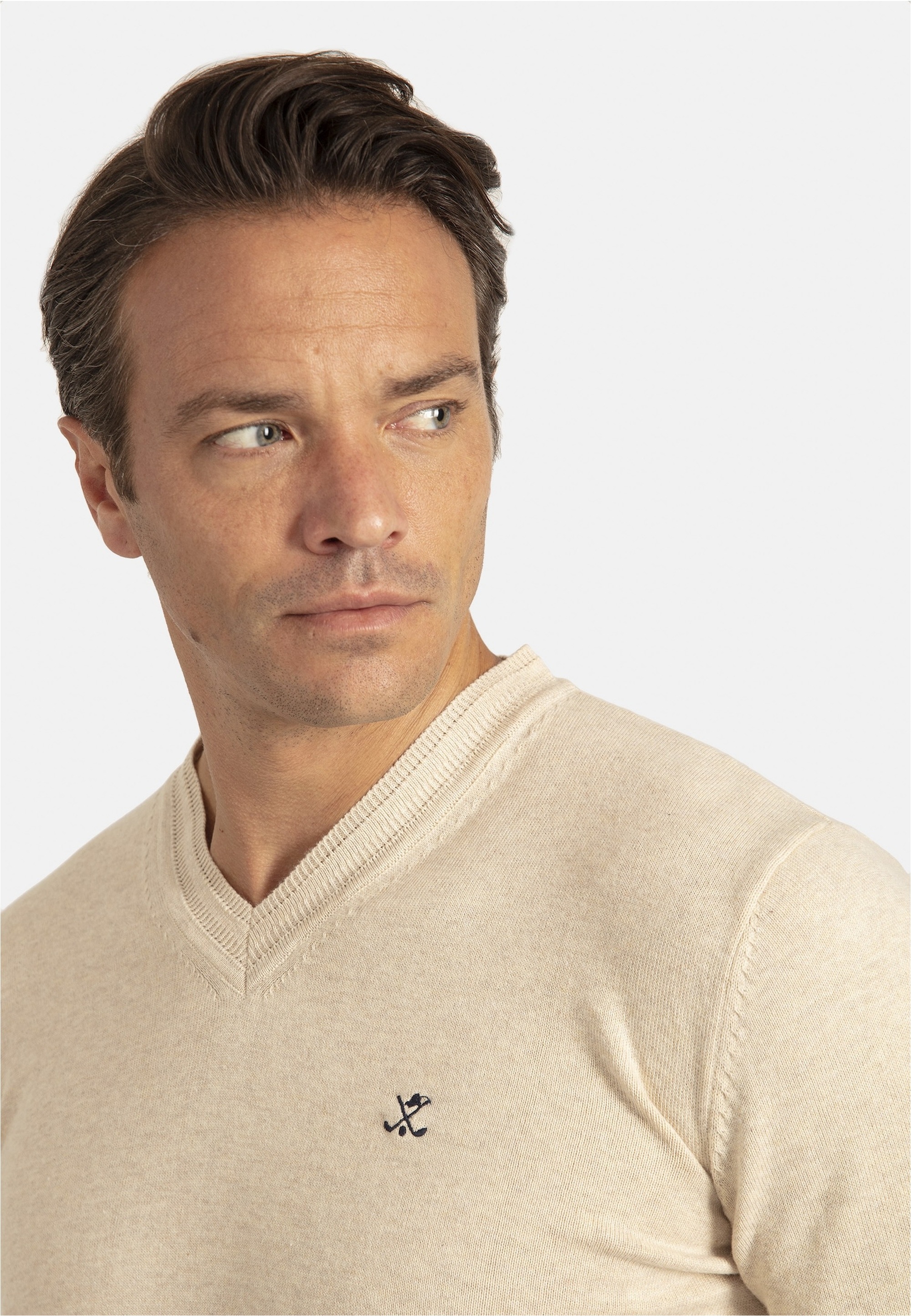 SIR RAYMOND TAILOR Strickpullover »Los Angeles«, (1 tlg.), mit klassischem V-Ausschnitt