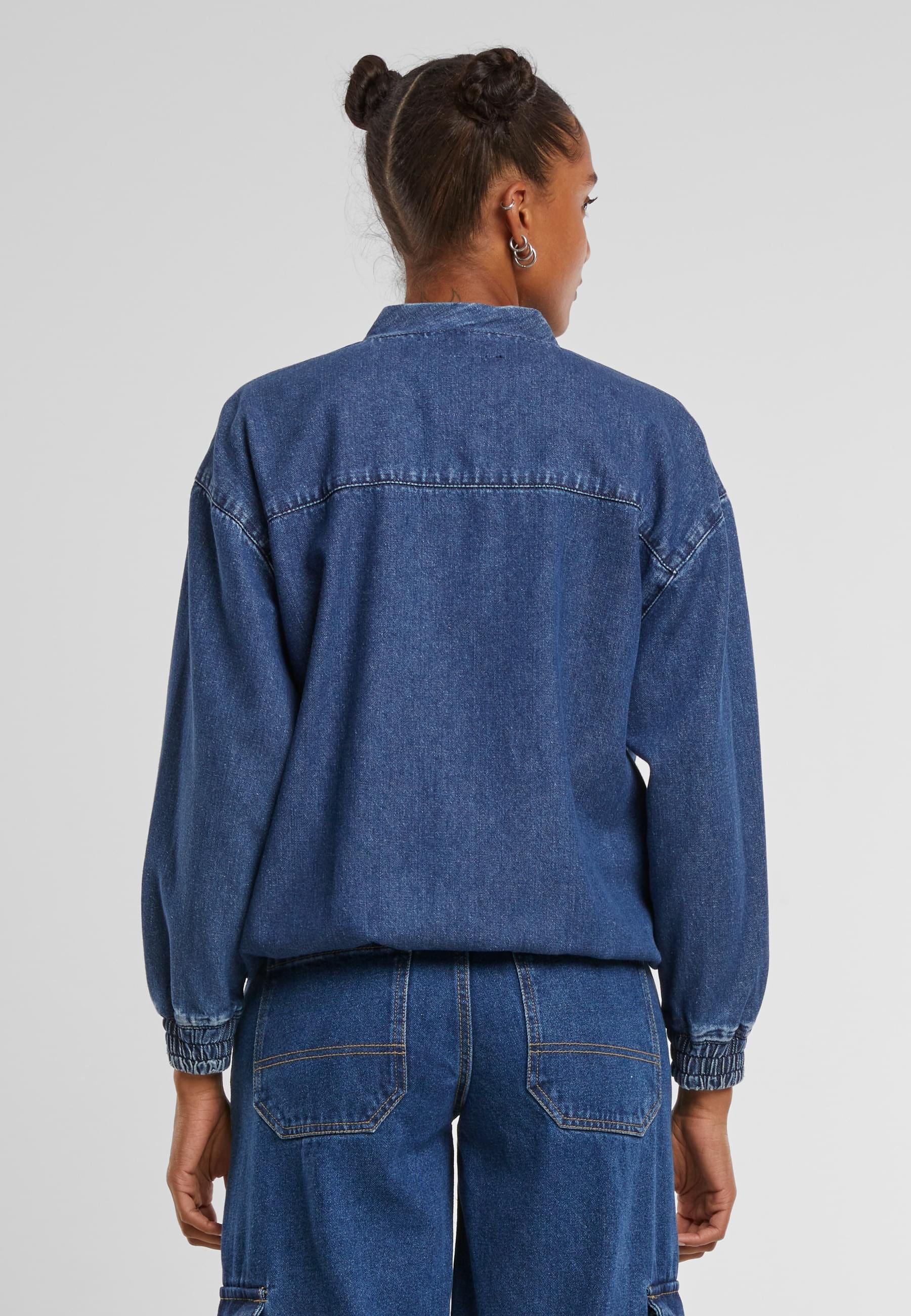 URBAN CLASSICS Jeansjacke »Urban Classics Ladies Oversized Skater Jacket«, (1 St.), ohne Kapuze
