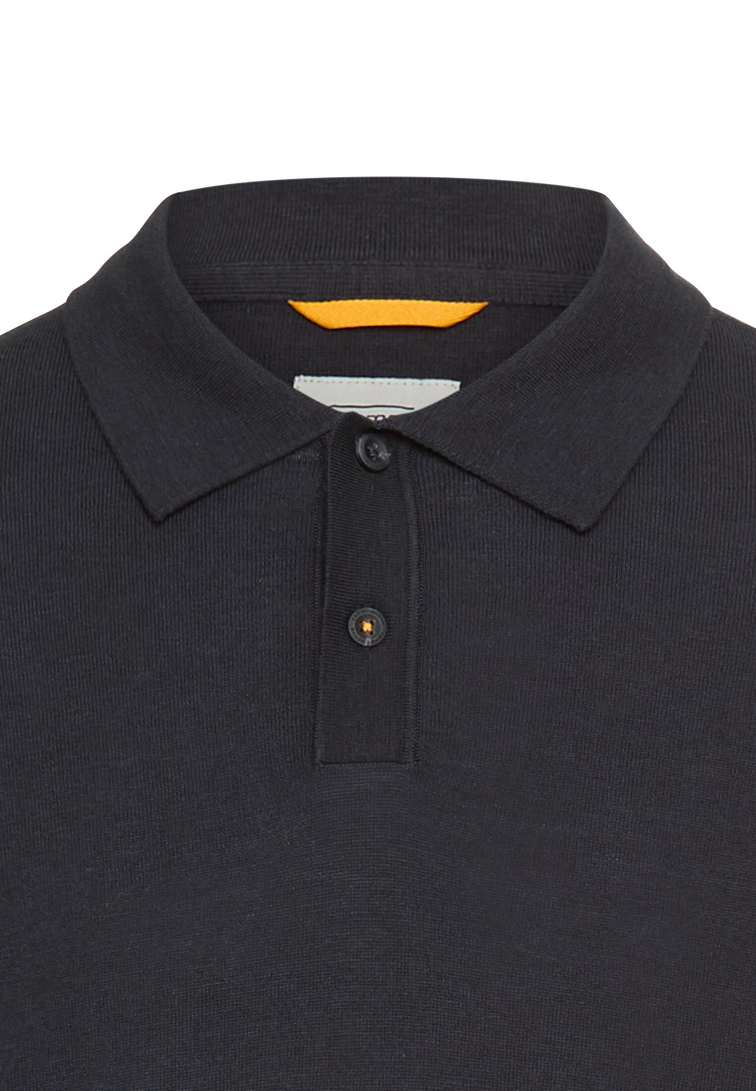 Thumbnail - camel active Langarm-Poloshirt mit Rippbündchen