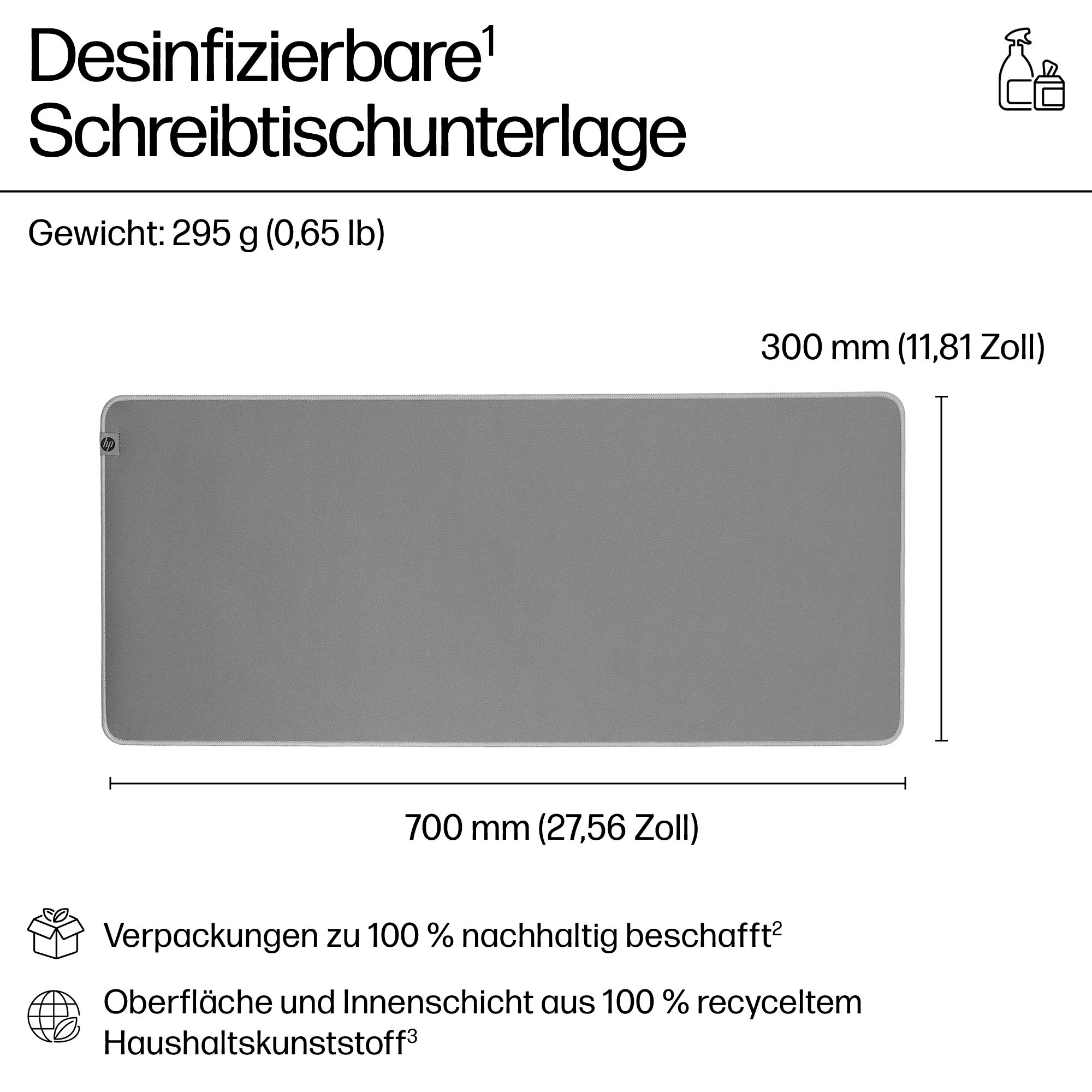 HP Schreibtischunterlage »200 Desinfizierbare«