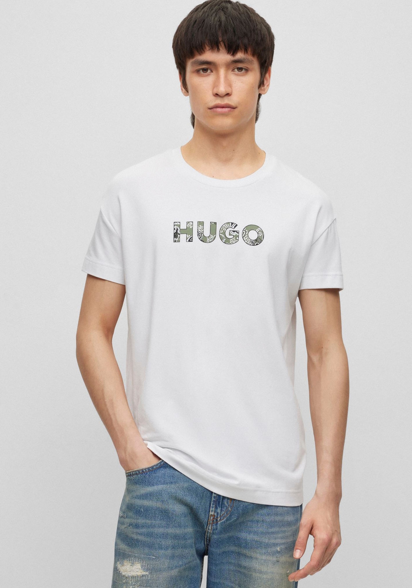 HUGO Marškinėliai »Paisley T-Shirt« su Pais...