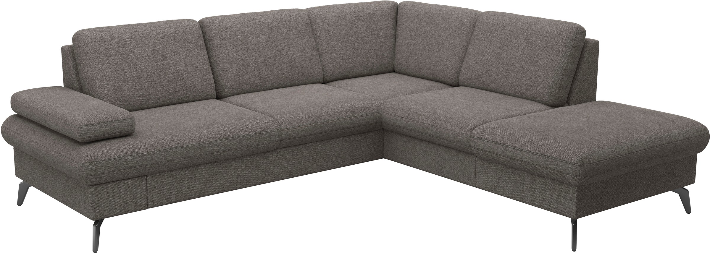 sit&more Ecksofa »Morris Jubi L-Form«, inkl. Armteilfunktion und 1 Zierkissen, wahlweise mit Bettfunktion