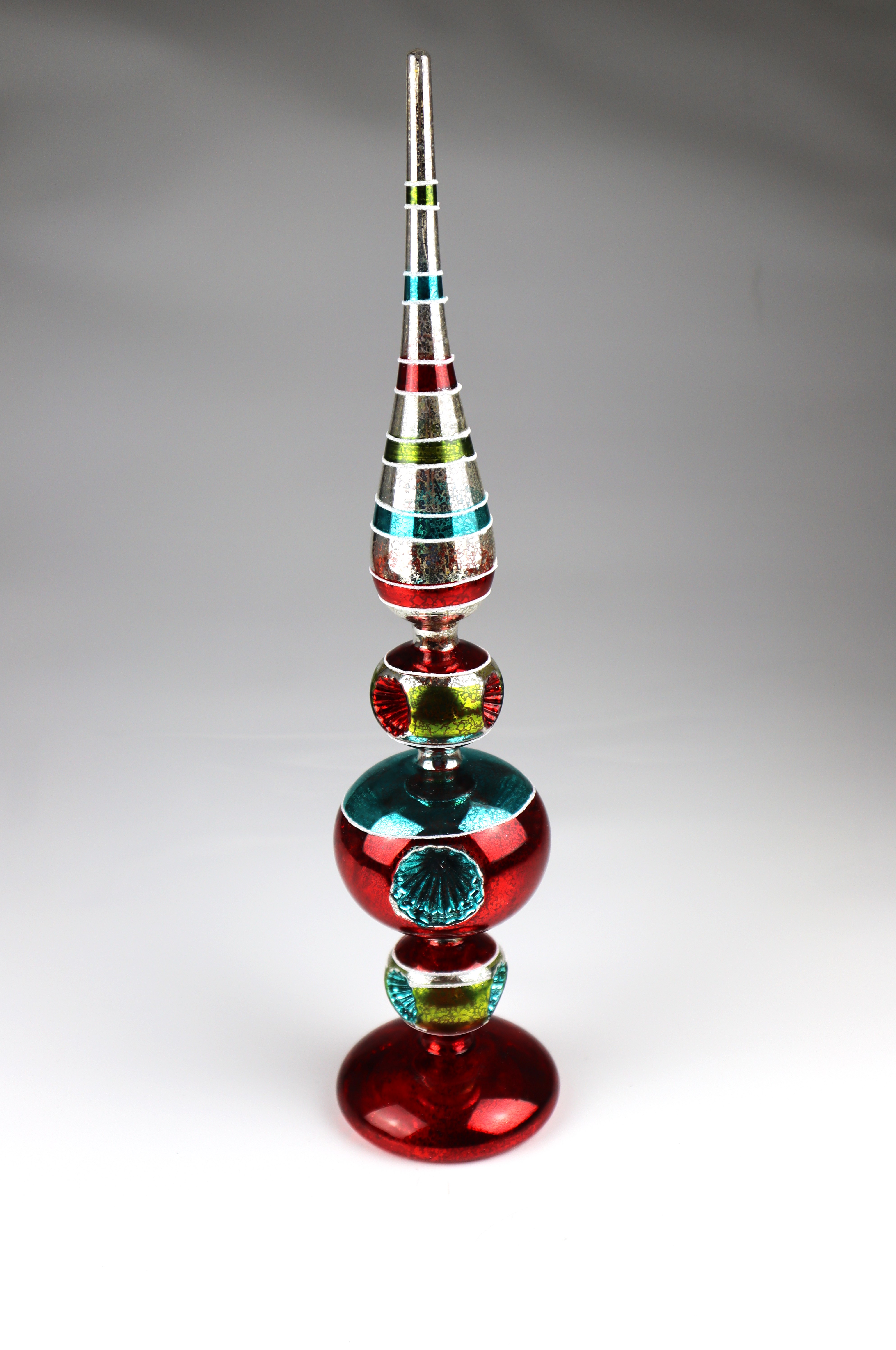 AM Design LED Dekoobjekt "Glas-Zapfen bunt" 11x48 cm