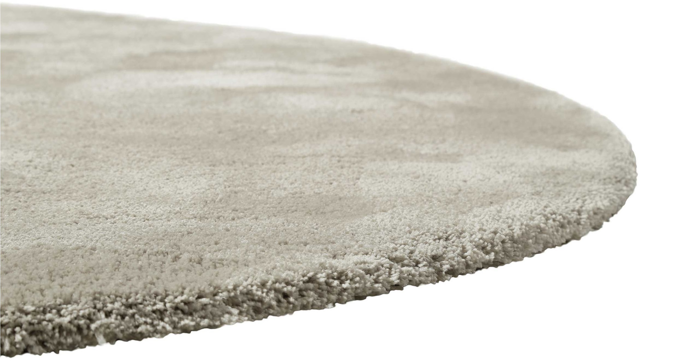 Homie Living Teppich »Pisa«, rund, 25 mm Höhe, Hochflor, Microfaser, uni, weich, Shaggy, Wohnzimmer, Schlafzimmer
