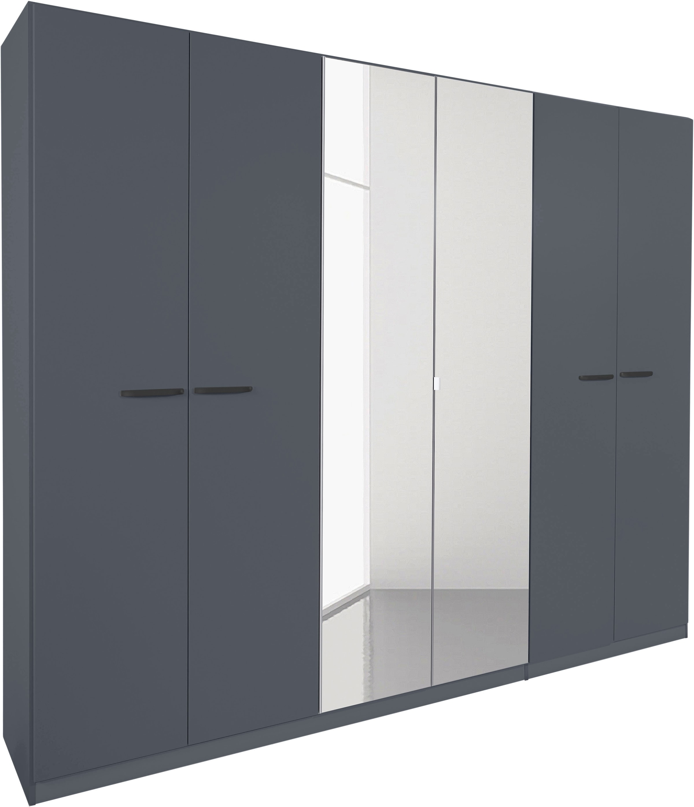 rauch Drehtürenschrank »Kleiderschrank Schrank Garderobe TOPSELLER OTELI inkl. Inneneinteilung«, (erhältlich in Breiten 91-360 cm, ab Breite 136cm inkl. Innenschubladen), mit zusätzlichen Einlegeböden, optional mit Spiegel MADE IN GERMANY