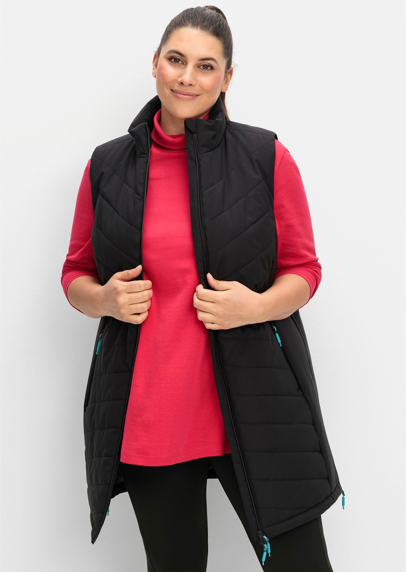 Sheego Langjacke, ohne Kapuze günstig online kaufen