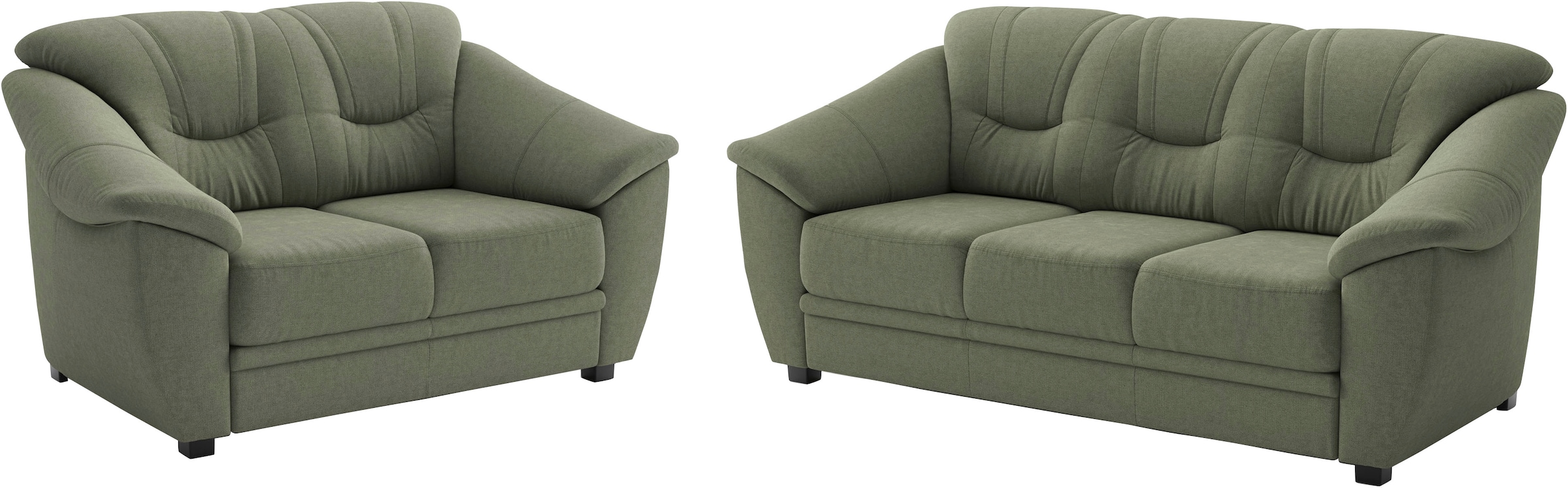 sit&more Polstergarnitur "Savona, Set: 2- & 3er-Sofa, B: 148 bzw. 198 cm, Federkern-Polsterung" 2 tlg. komfortable Sitzhöhe 46 cm, frei im Raum stellbar, stilvolles Design
