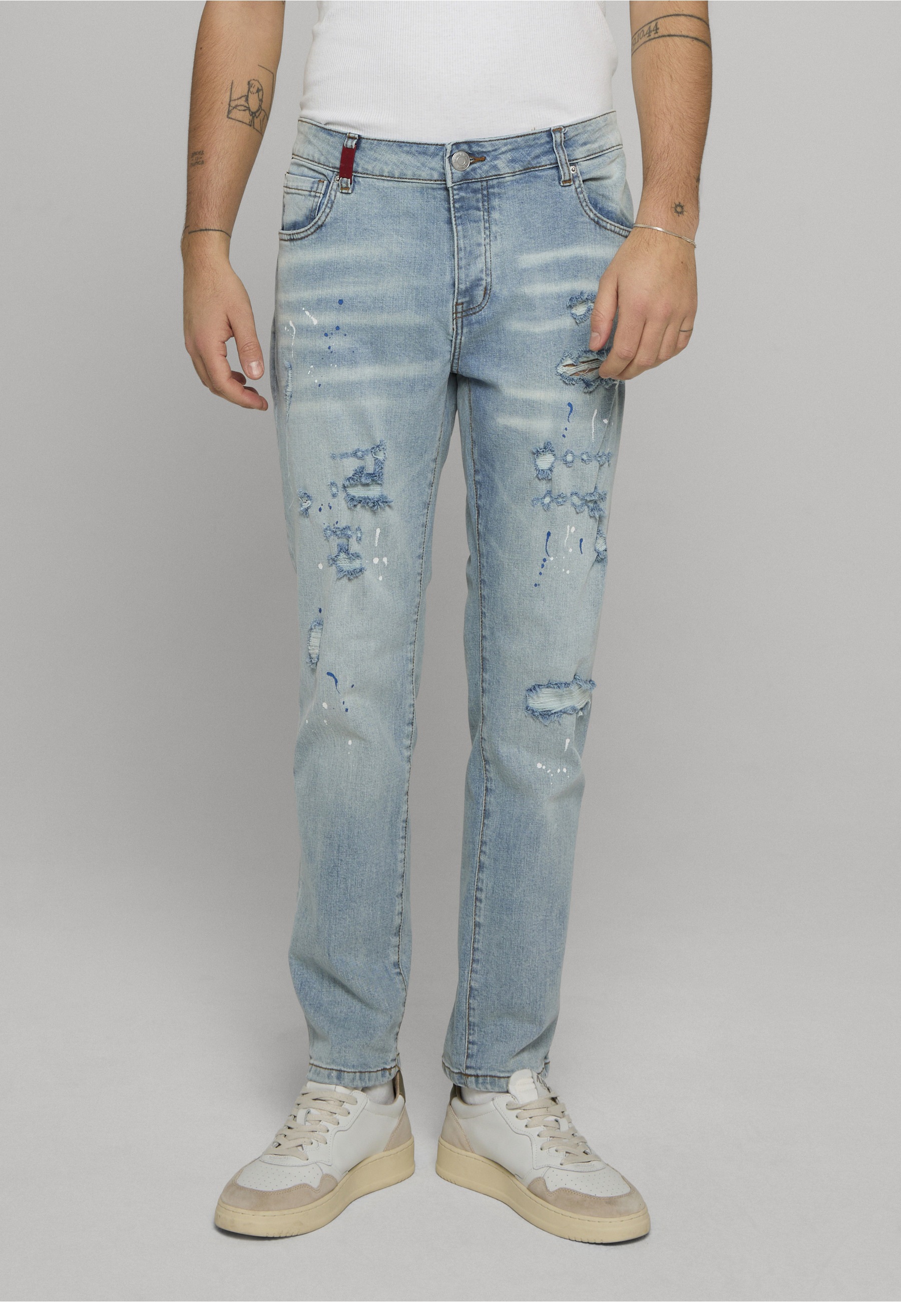 Thumbnail - 2Y Premium Bequeme Jeans "2Y Premium 2Y LEONARDO RIPPED SLIM FIT JEANS"