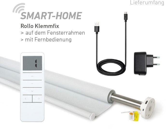 Good Life Elektrisches Rollo »Vau - SMART HOME«, abdunkelnd, energiesparend, ohne Bohren, mit Fernbedienung