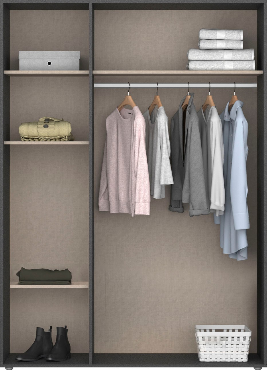 rauch Kleiderschrank »VOYAGER Garderobe Wäscheschrank TOPSELLER Schlafzimmer«, (in 3 verschiedenen Ausstattungen BASIC/CLASSIC/PREMIUM), Schrank mit modernen Griffen in viel Stauraum MADE IN GERMANY