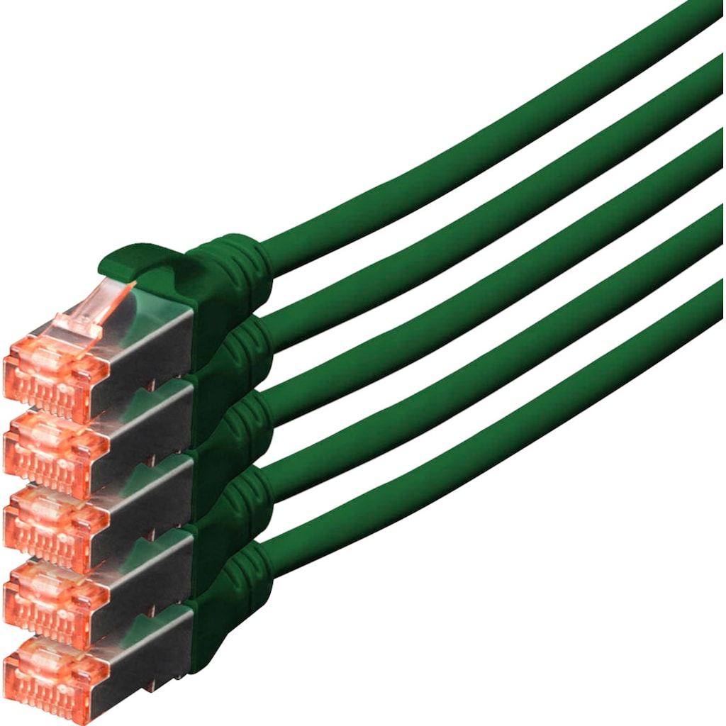 Digitus LAN-Kabel »Twisted Pair Patchkabel - Kategorie 6A Klasse EA - S/FTP«, RJ-45 (Ethernet), 1000 cm