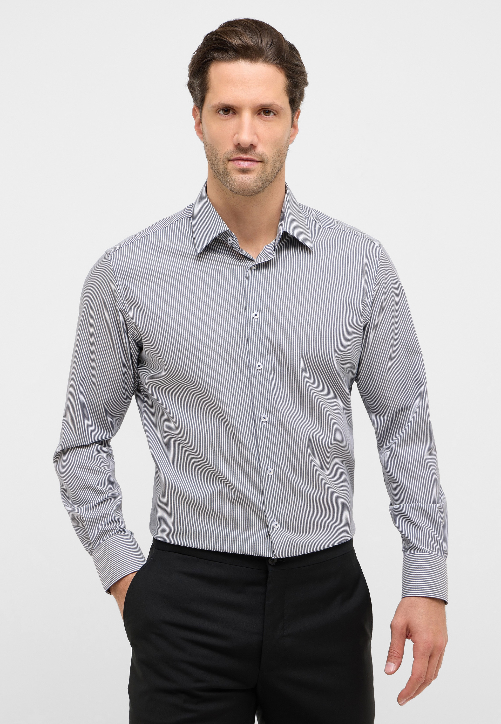 Eterna Langarmhemd »MODERN FIT« NON IRON (bügelfrei)