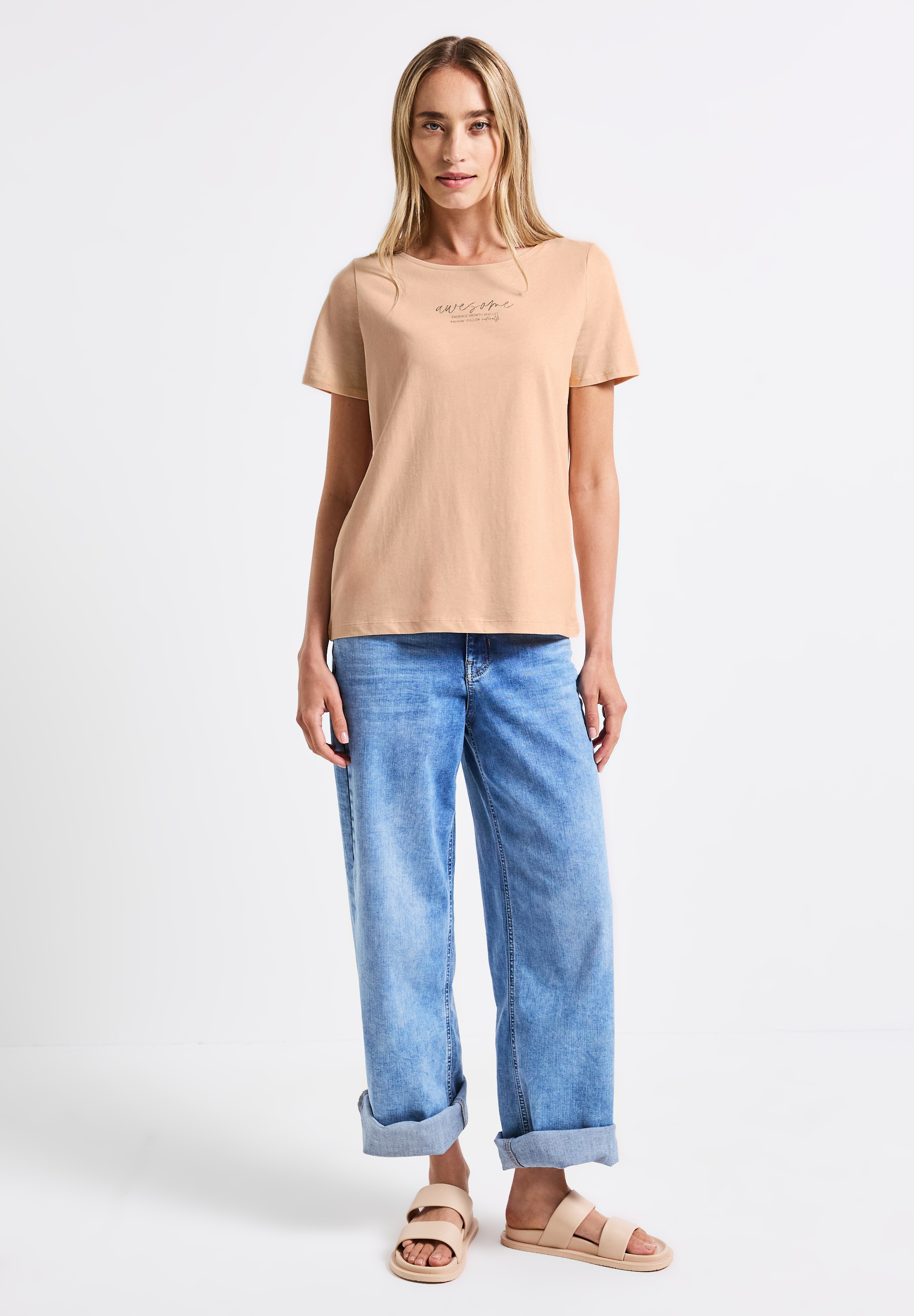 STREET ONE T-Shirt, aus reiner Baumwolle
