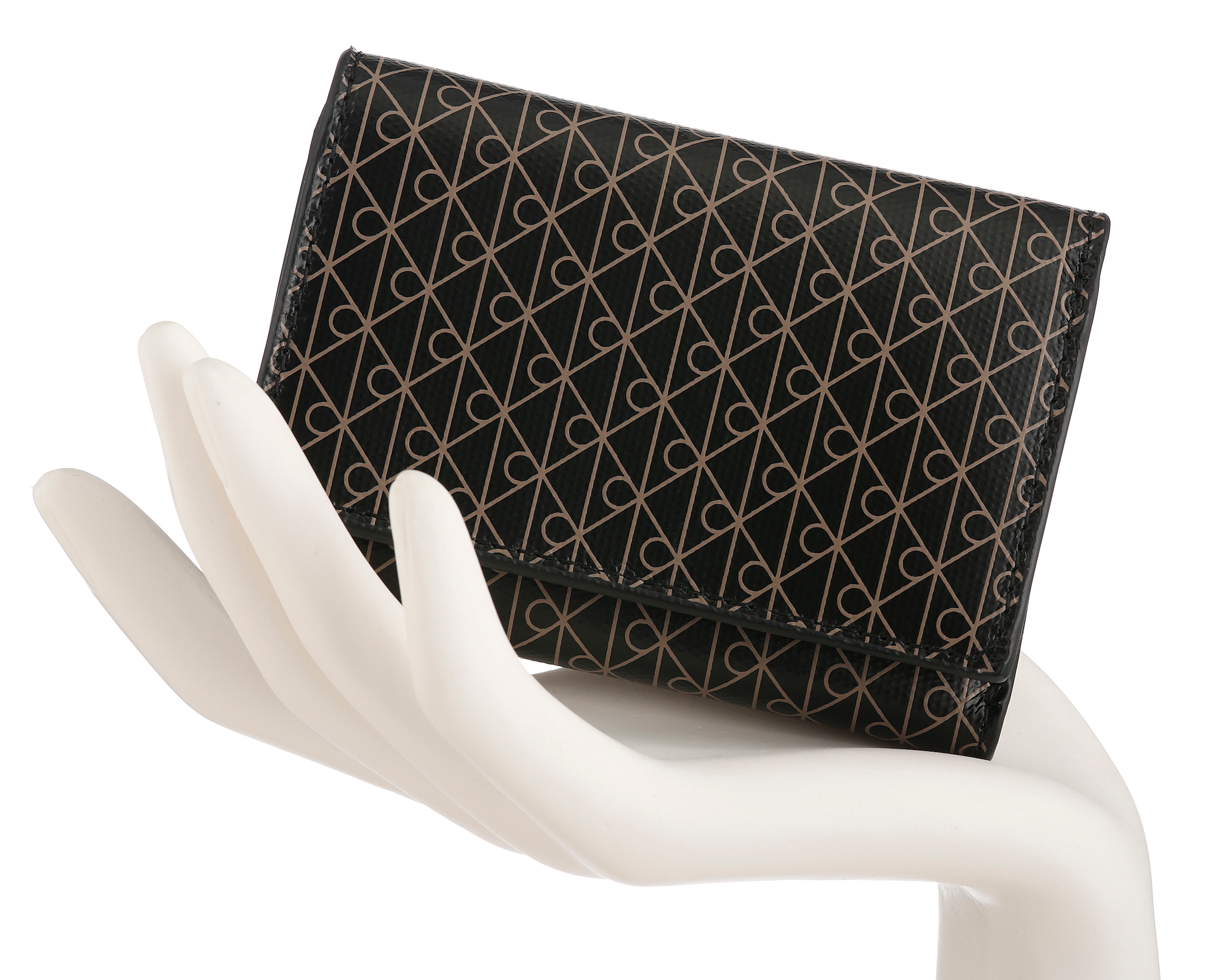 Calvin Klein Geldbörse »EMBLEM AOP TRIFOLD W/ ZIP POCKET«