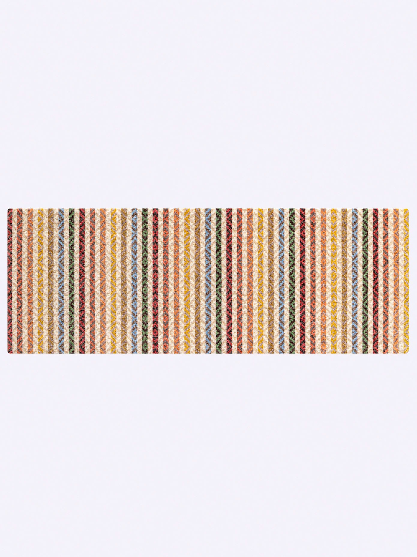 Fußmatte Gr. 3, beige, bunt, B:70cm H:7mm L:190cm, Kunstfaser, Polyamid, Teppiche, Fußmatte 3