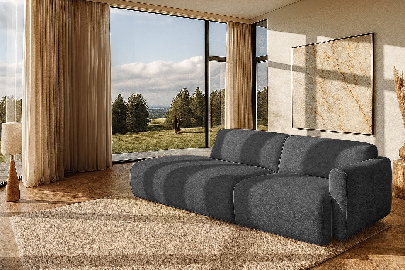 Home affaire 2-Sitzer "Myrland Kompaktsofa" Breite 263 cm, Chenille, Easy C günstig online kaufen