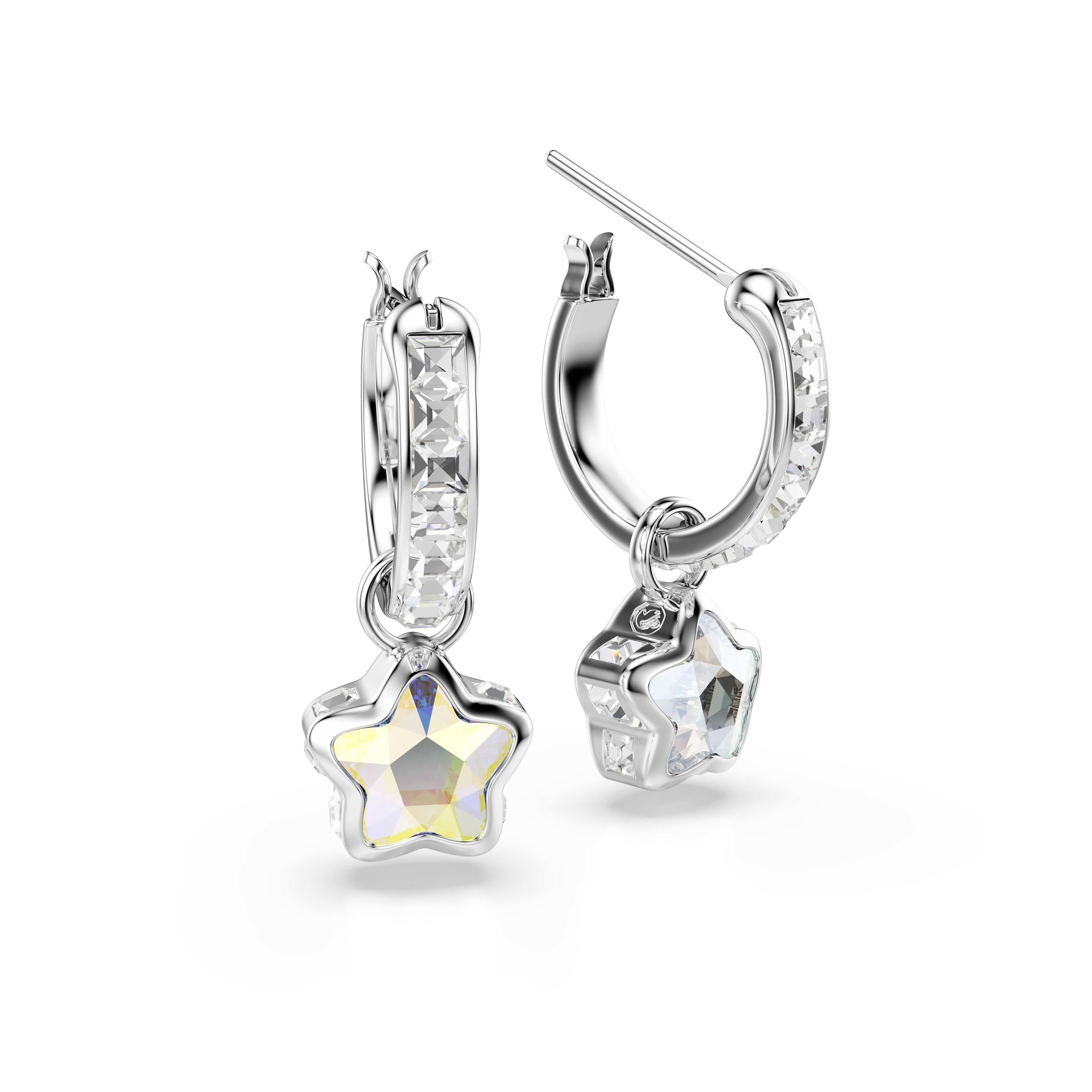 Swarovski Paar Creolen »Schmuck Geschenk CHROMA Ohrringe« mit Swarovski® Kristall - Einhänger abnehmbar