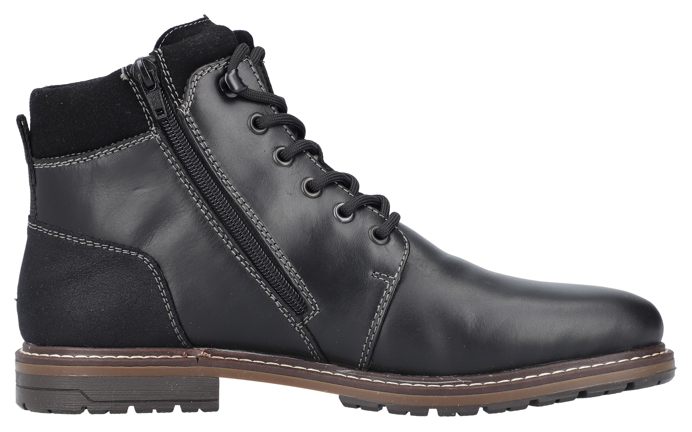 Rieker Winterstiefelette, Schnürstiefel, Business Schuh mit wasserabweisender TEX-Membran