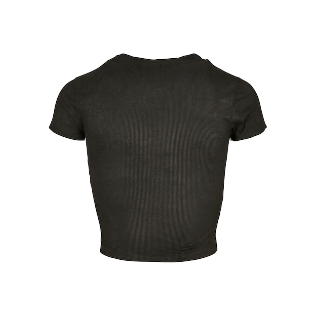 Black Friday URBAN CLASSICS Strandshirt »Damen Ladies Cropped Peached Rib  Tee«, (1 tlg.) | BAUR