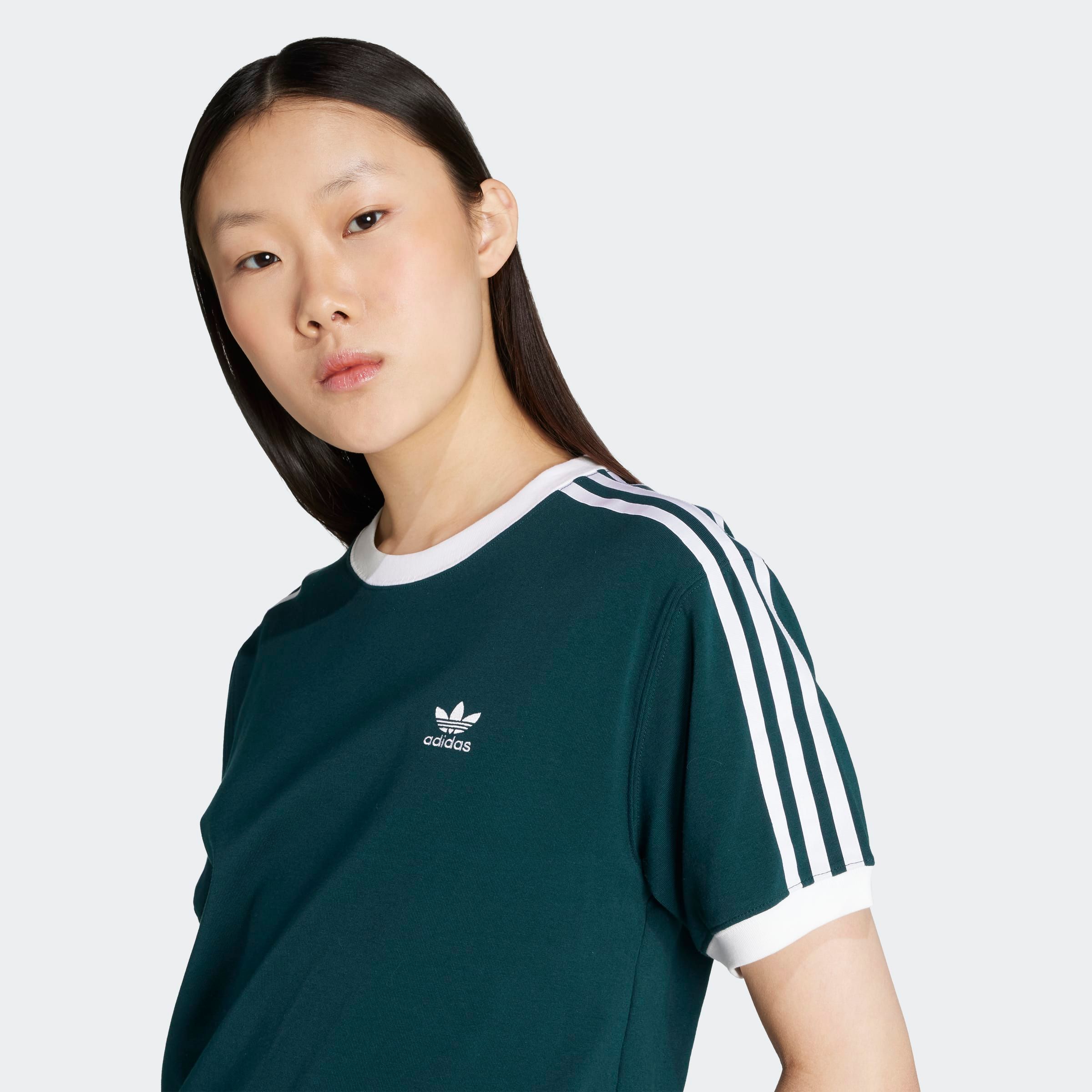 Thumbnail - adidas Originals T-Shirt "3 STRIPE TEE" drei Streifen Shirt mit Trefoil Logo