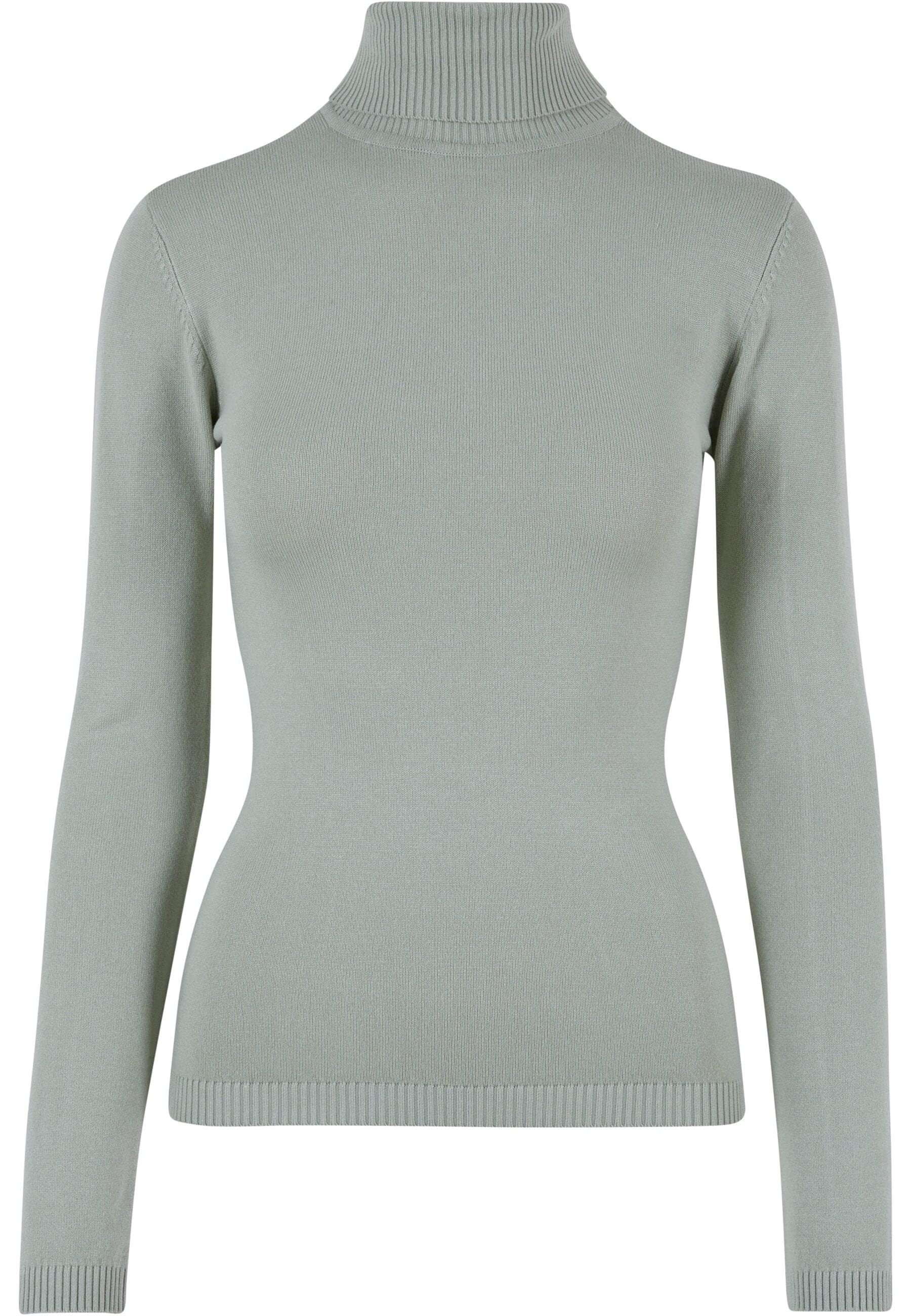 URBAN CLASSICS Rundhalspullover »Urban Classics Damen Ladies Knitted Turtleneck Sweater«, (1 tlg.)