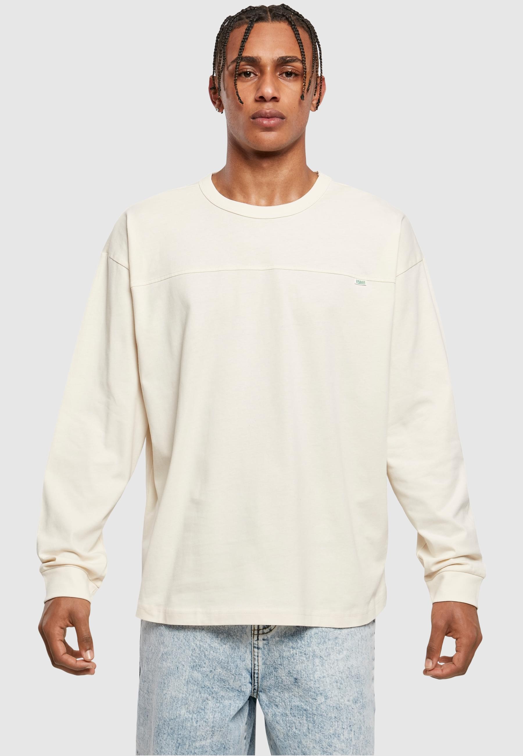 URBAN CLASSICS Longsleeve »Urban Classics Herren Organic Cotton Short Curved Oversized LS«, (1 tlg.)