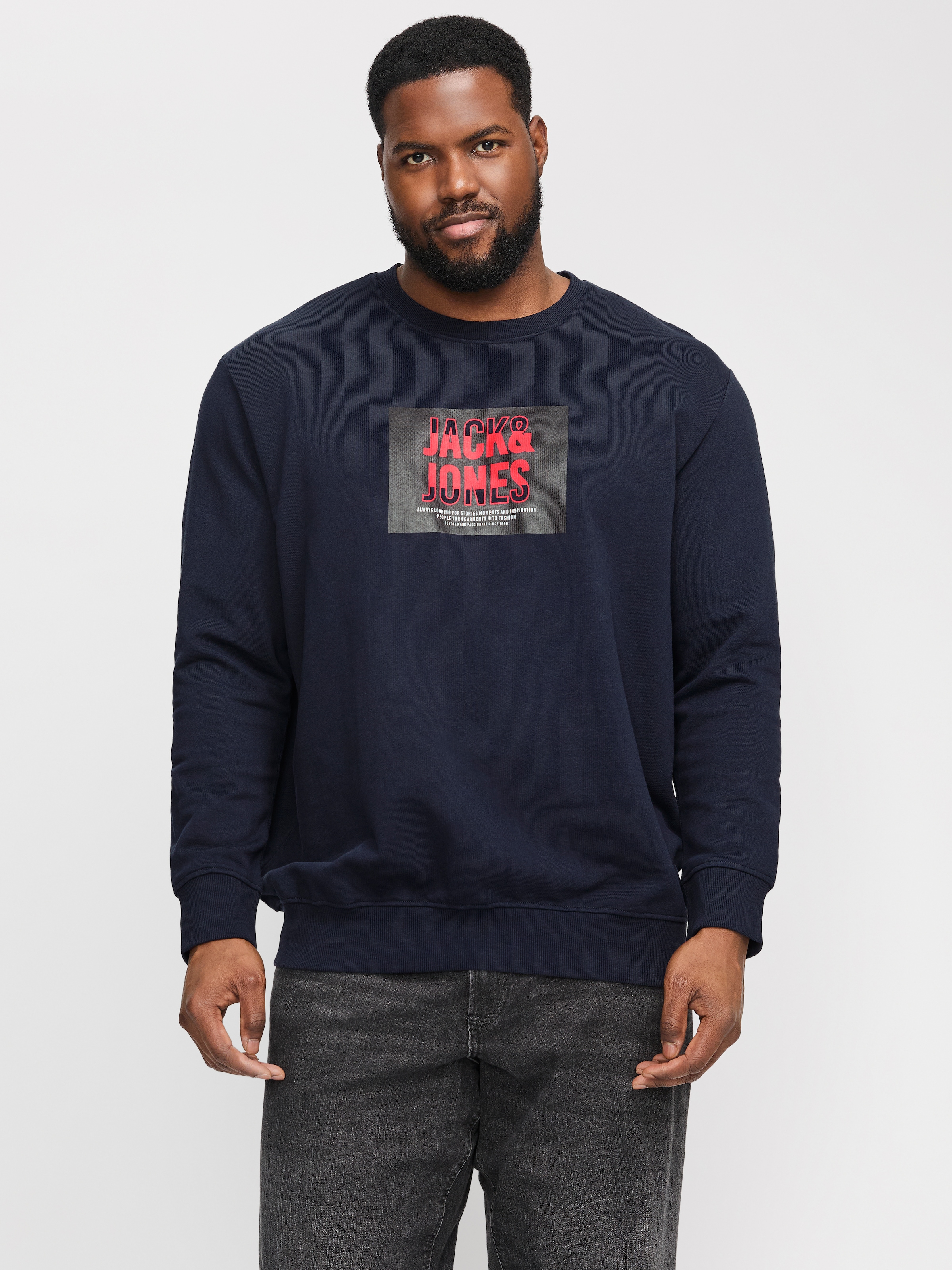 Jack & Jones PlusSize Sweatshirt "JJHUDSON SWEAT CREW NECK PLS" günstig online kaufen