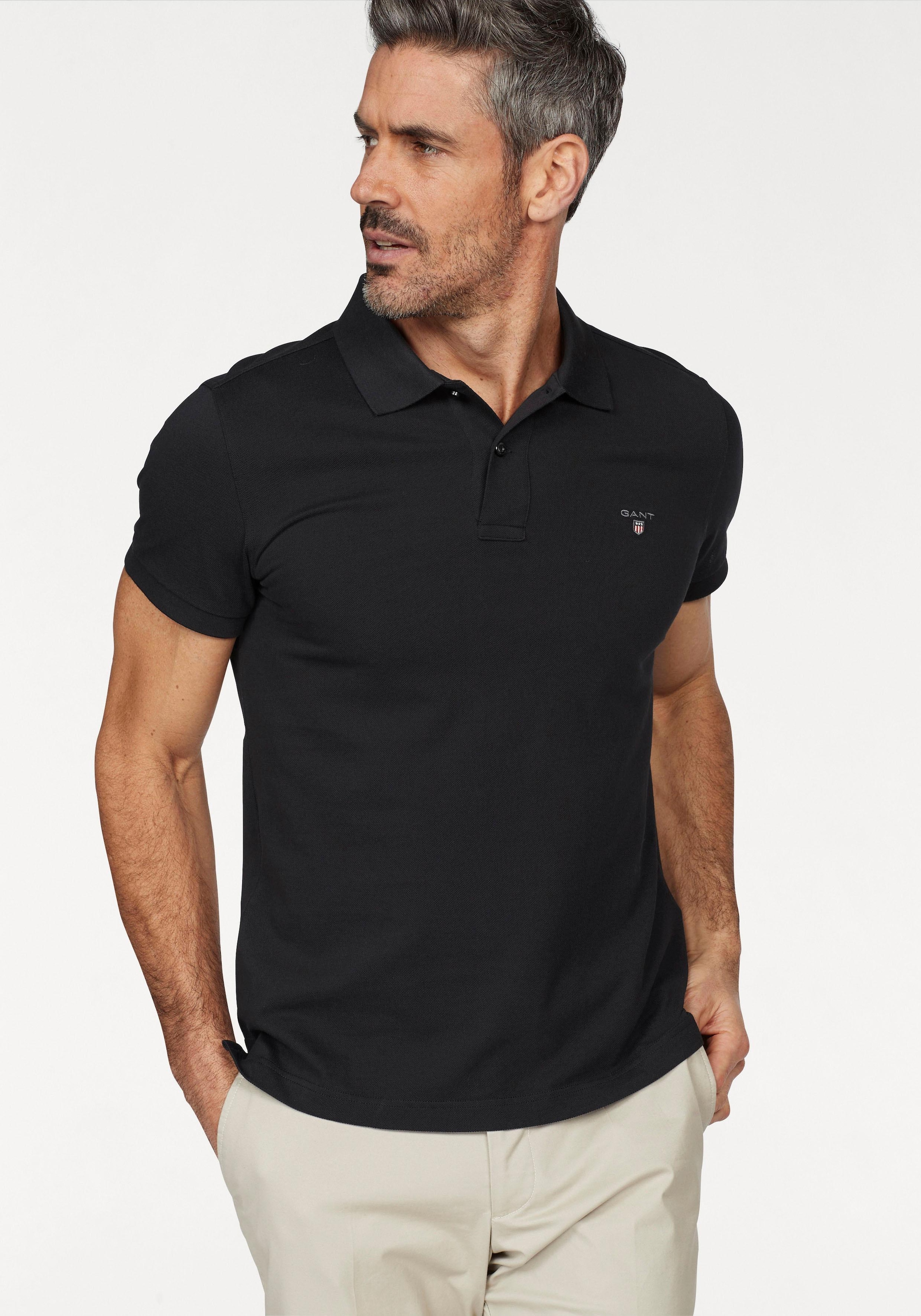 Gant Poloshirt "ORIGINAL PIQUE SS RUGGER", mit Flachstrickkragen günstig online kaufen